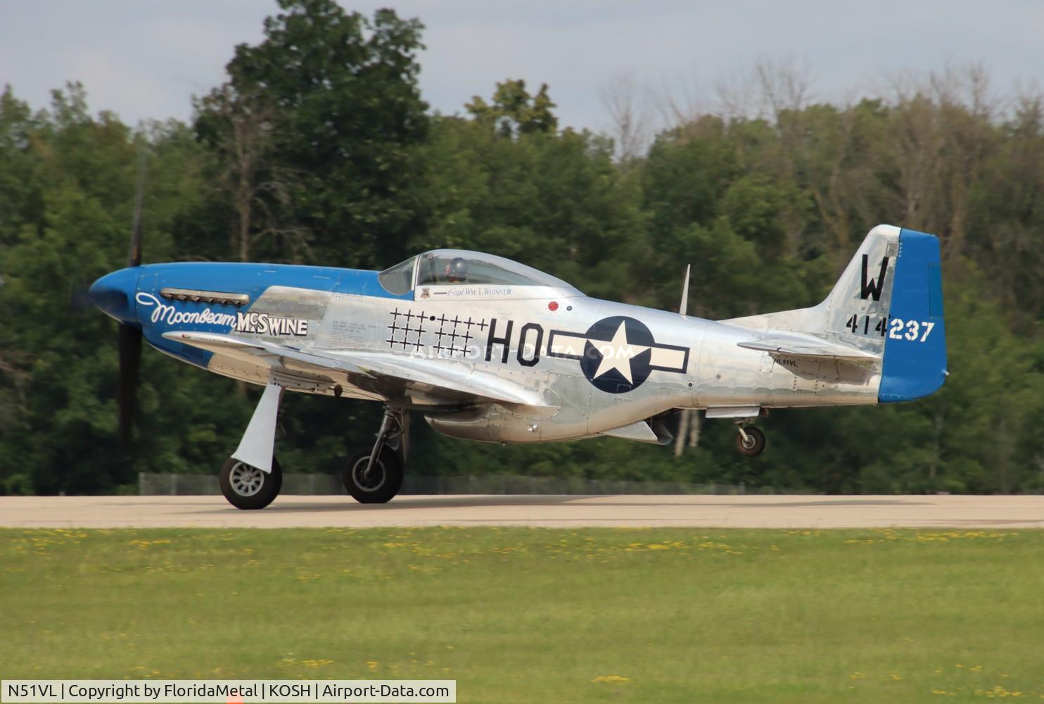 N51VL, 1944 North American F-51D Mustang C/N 122-40196, OSH 2024 zx 