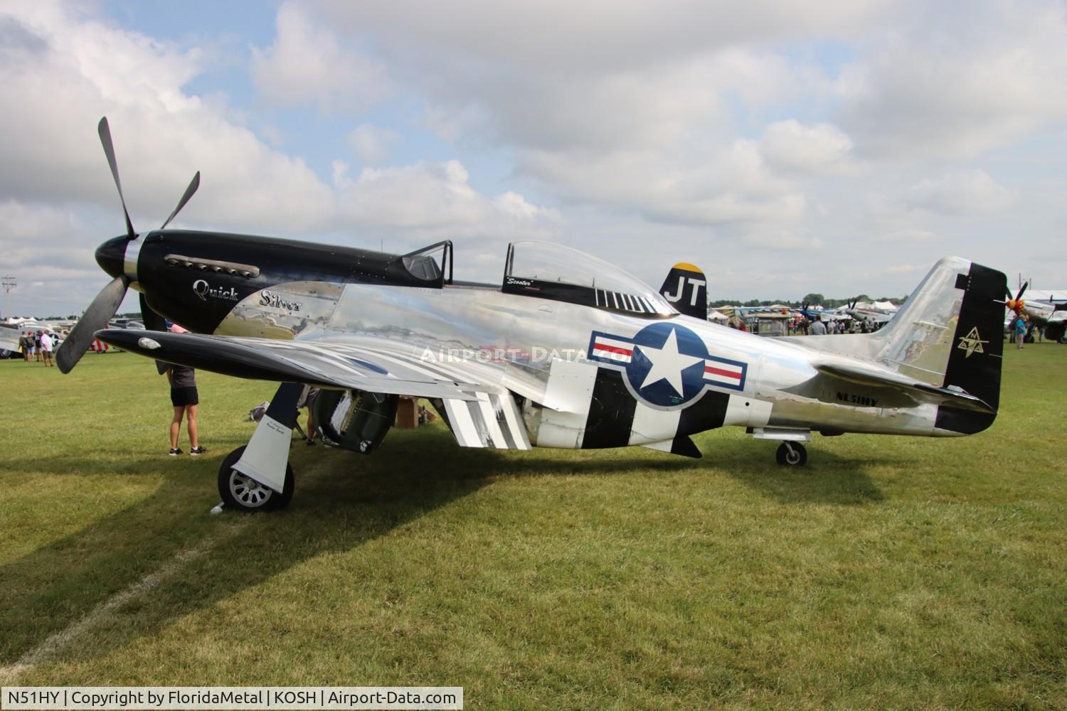 N51HY, 1944 North American P-51D Mustang C/N 124-48192, P-51D Quick Silver zx 