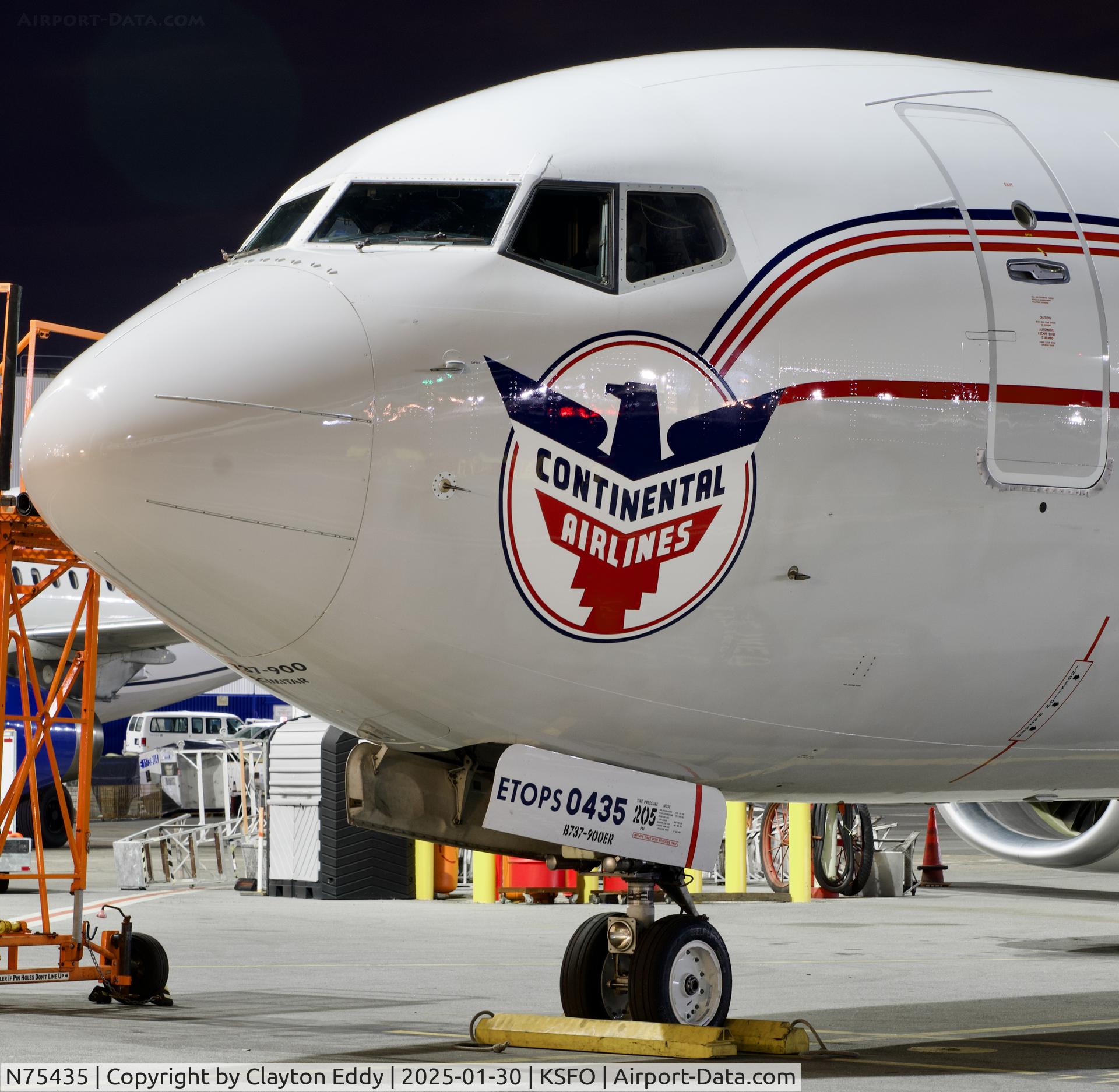 N75435, 2009 Boeing 737-924/ER C/N 33529, SFO 2025