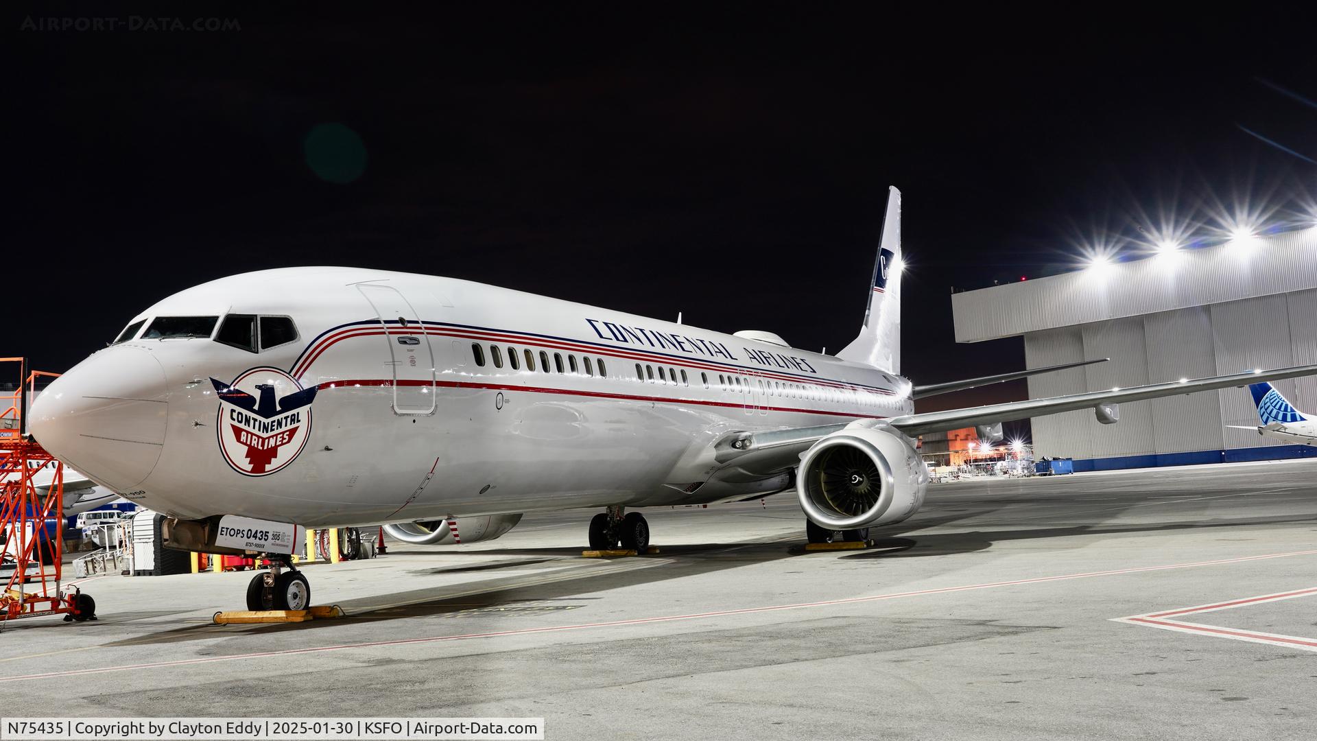 N75435, 2009 Boeing 737-924/ER C/N 33529, SFO 2025