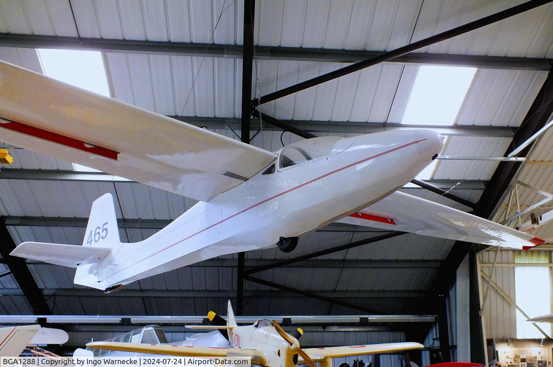 BGA1288, 1965 Elliots Of Newbury 460-1 Olympia C/N Not found BGA1288, Elliots of Newbury EoN 465/2 Olympia at the Museum of Berkshire Aviation, Woodley