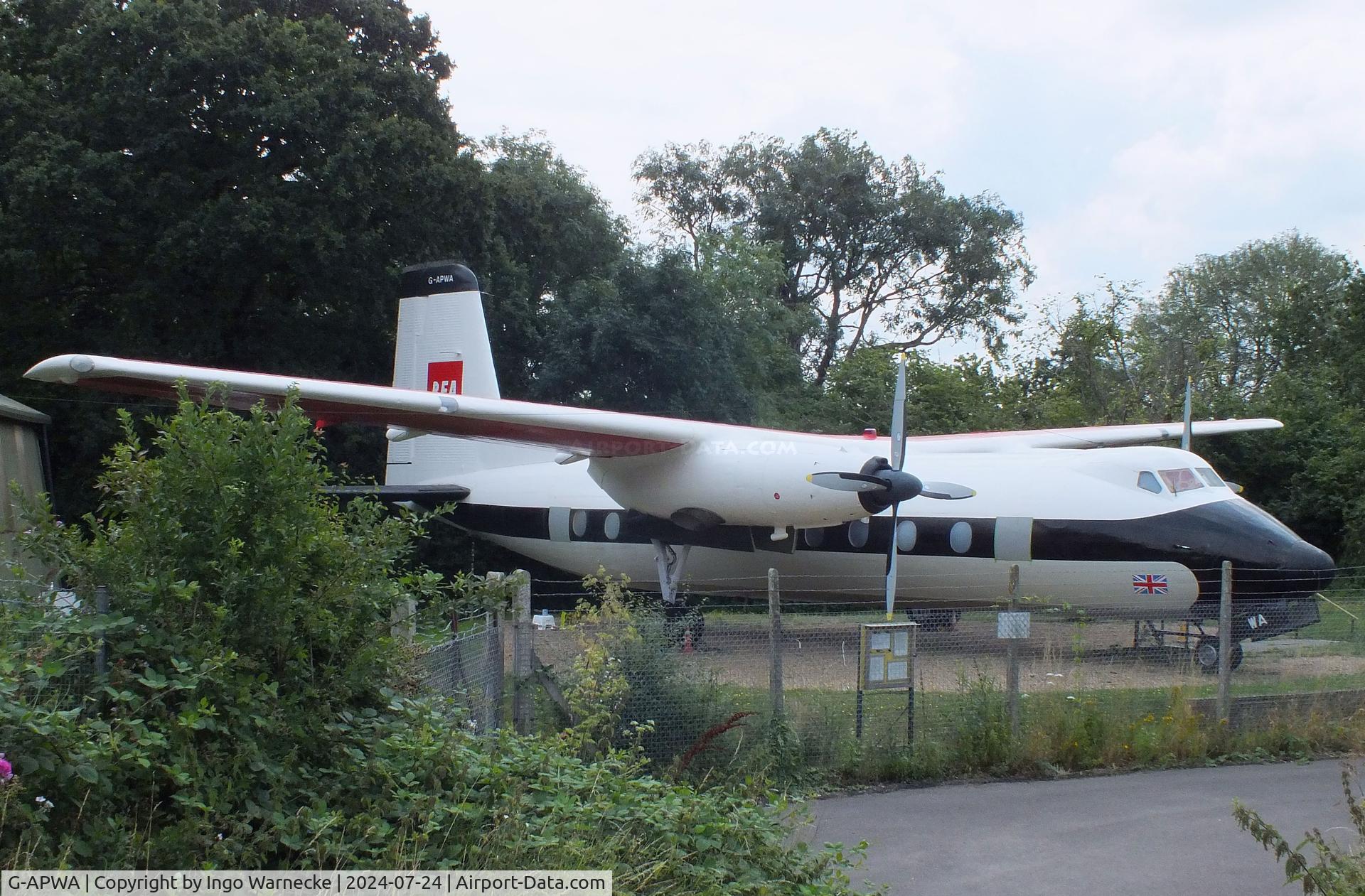 G-APWA, 1959 Handley Page HPR-7 Herald 201 C/N 149, Handley Page HPR-7 Dart Herald 201 at the Museum of Berkshire Aviation, Woodley