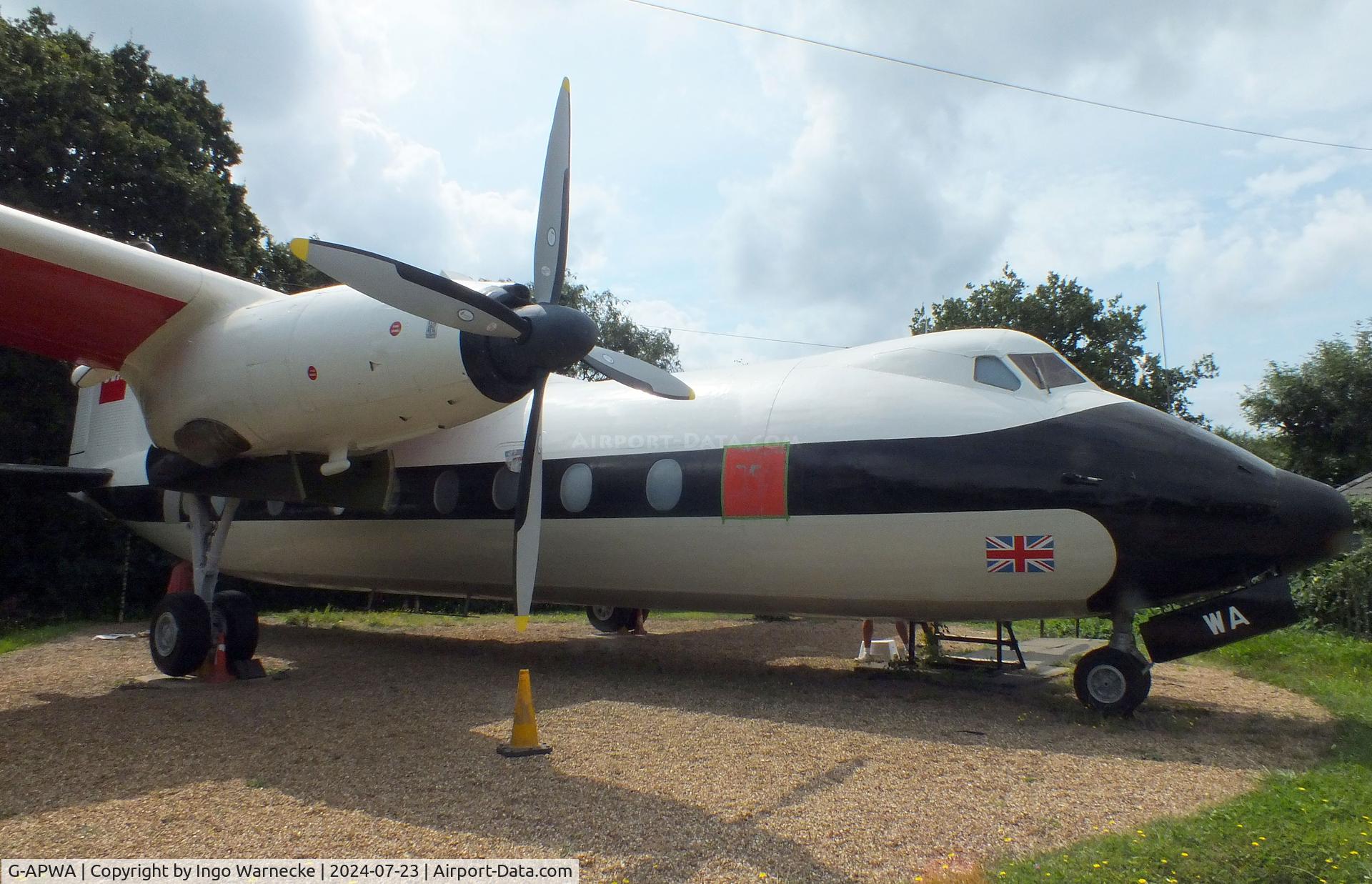 G-APWA, 1959 Handley Page HPR-7 Herald 201 C/N 149, Handley Page HPR-7 Dart Herald 201 at the Museum of Berkshire Aviation, Woodley