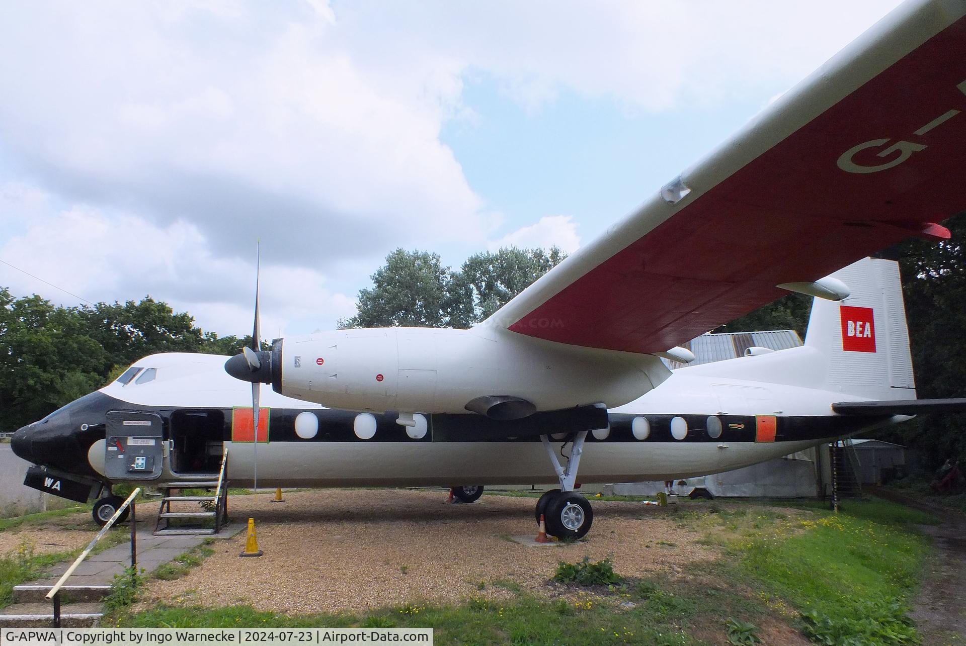 G-APWA, 1959 Handley Page HPR-7 Herald 201 C/N 149, Handley Page HPR-7 Dart Herald 201 at the Museum of Berkshire Aviation, Woodley