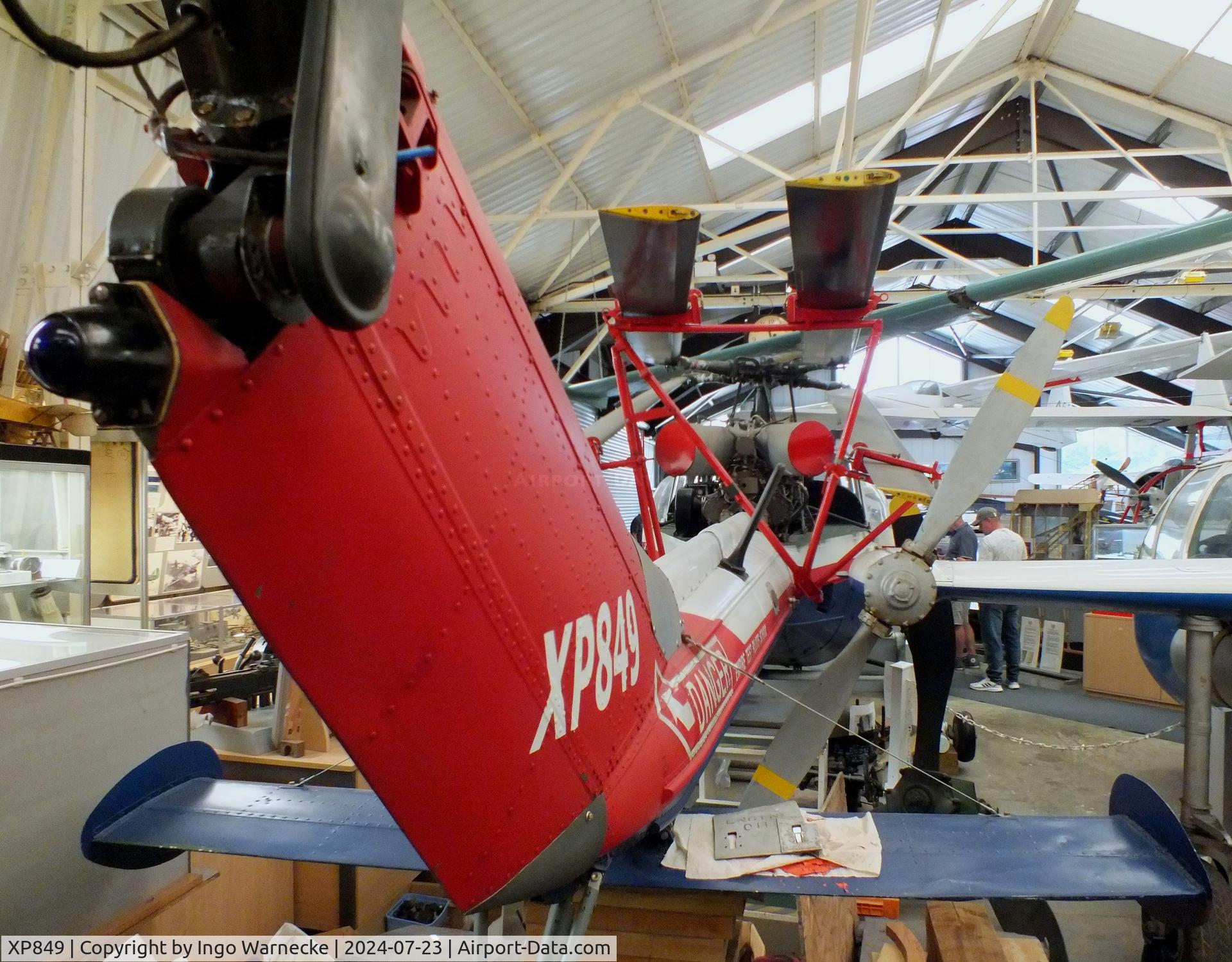 XP849, 1961 Westland Scout AH.1 C/N F9475, Westland Scout AH1 at the Museum of Berkshire Aviation, Woodley