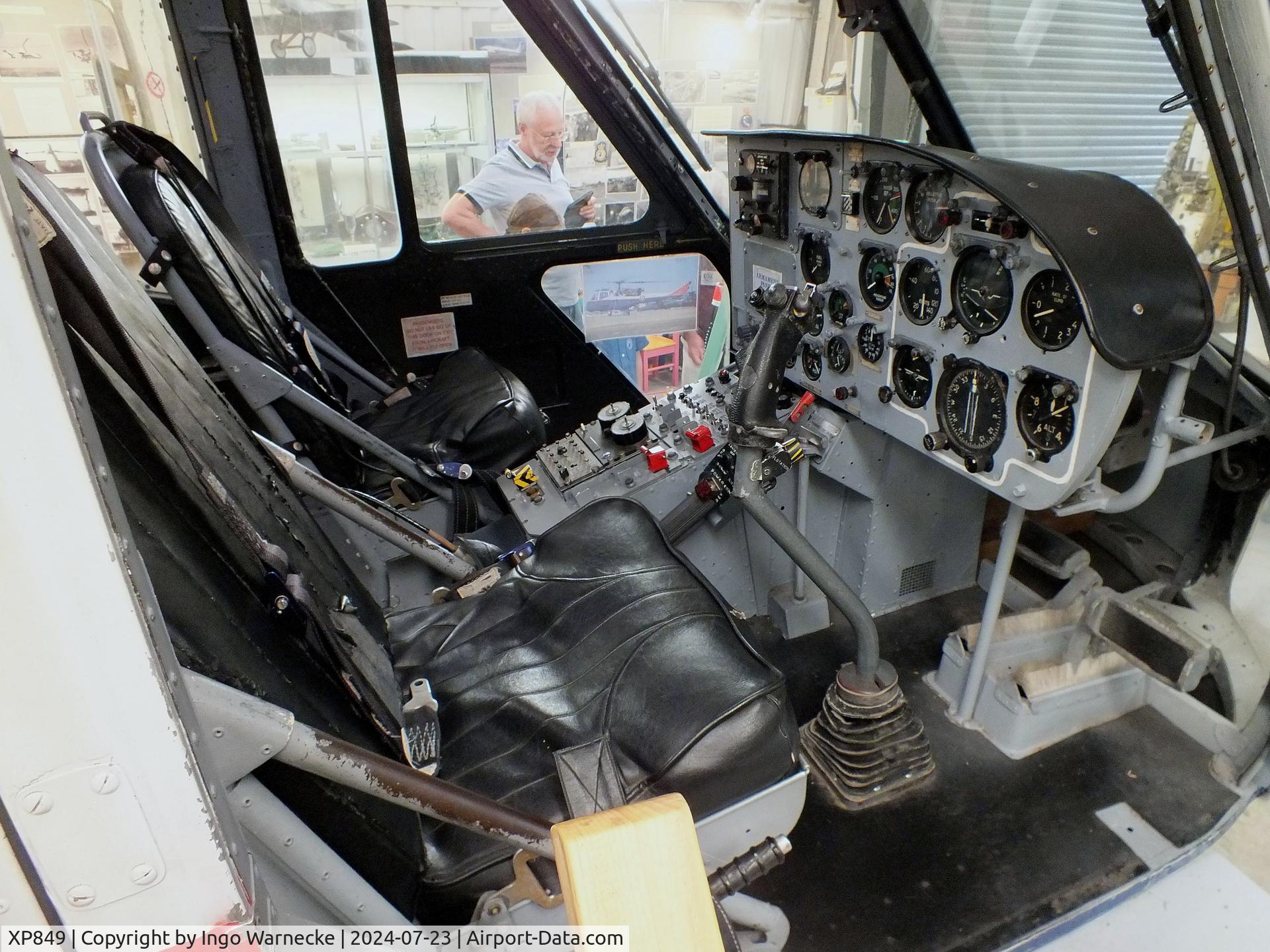 XP849, 1961 Westland Scout AH.1 C/N F9475, Westland Scout AH1 at the Museum of Berkshire Aviation, Woodley #c