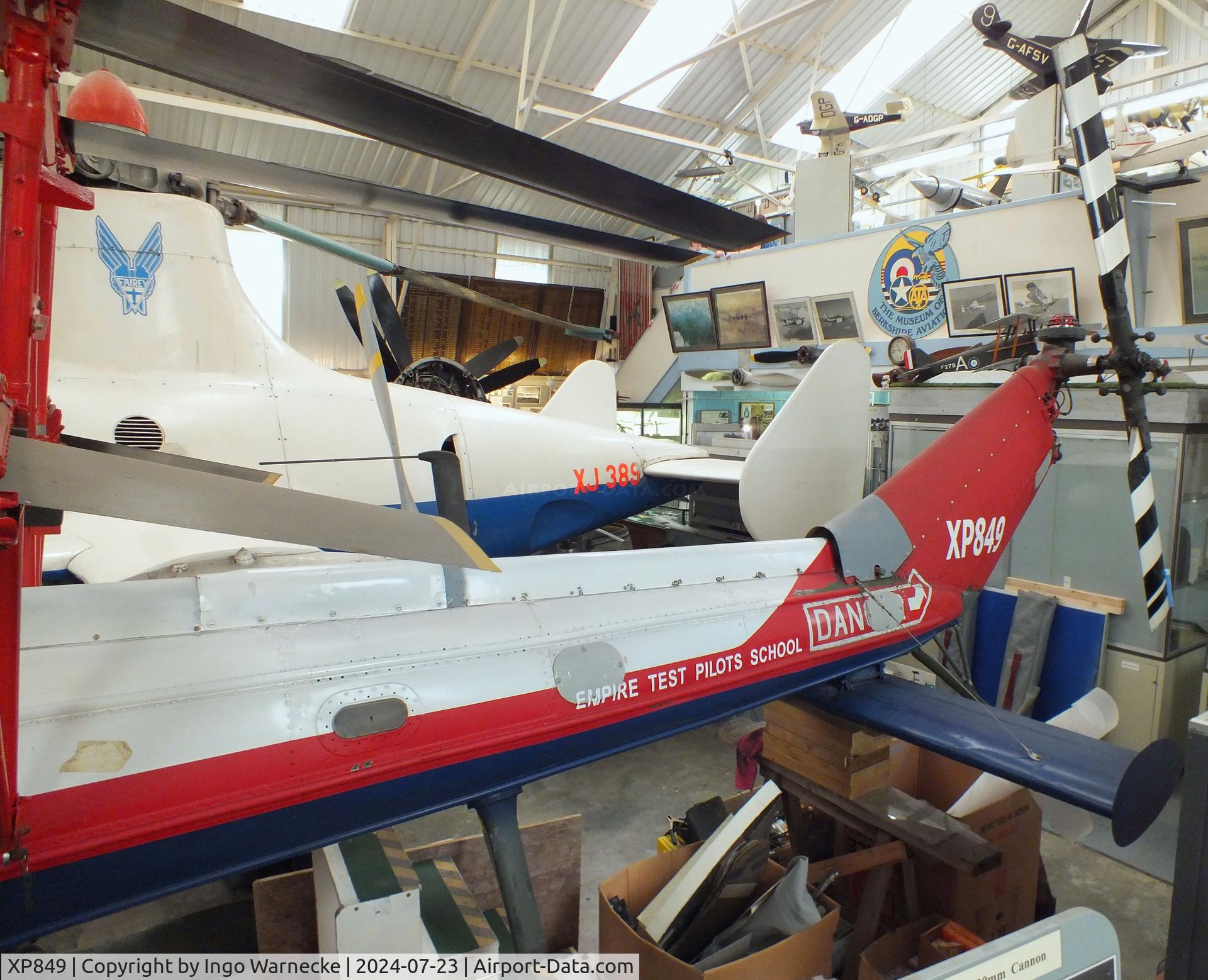 XP849, 1961 Westland Scout AH.1 C/N F9475, Westland Scout AH1 at the Museum of Berkshire Aviation, Woodley