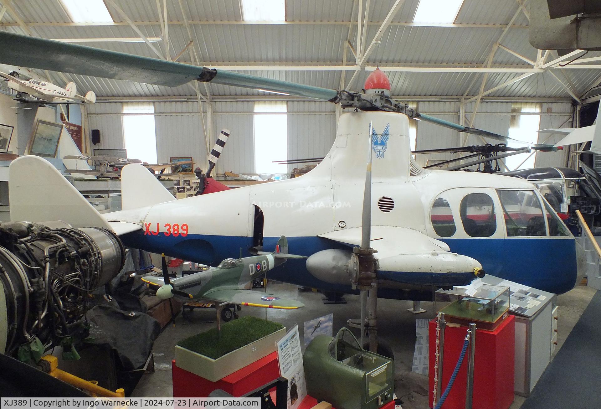 XJ389, 1953 Fairey Jet Gyrodyne C/N F9420, Fairey Jet Gyrodyne at the Museum of Berkshire Aviation, Woodley