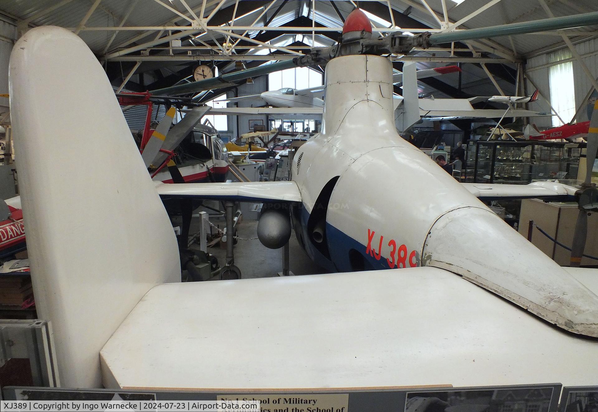 XJ389, 1953 Fairey Jet Gyrodyne C/N F9420, Fairey Jet Gyrodyne at the Museum of Berkshire Aviation, Woodley