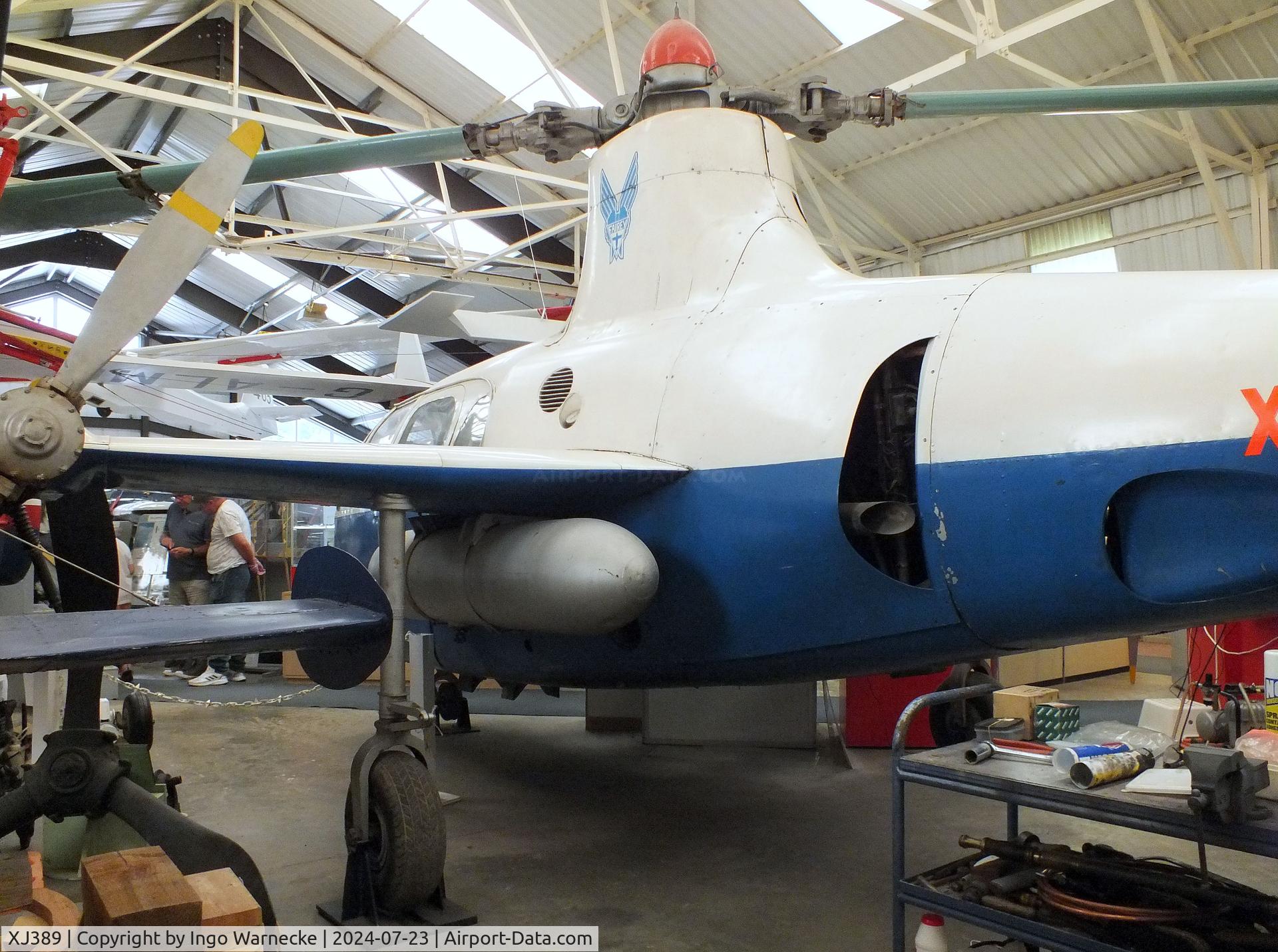XJ389, 1953 Fairey Jet Gyrodyne C/N F9420, Fairey Jet Gyrodyne at the Museum of Berkshire Aviation, Woodley