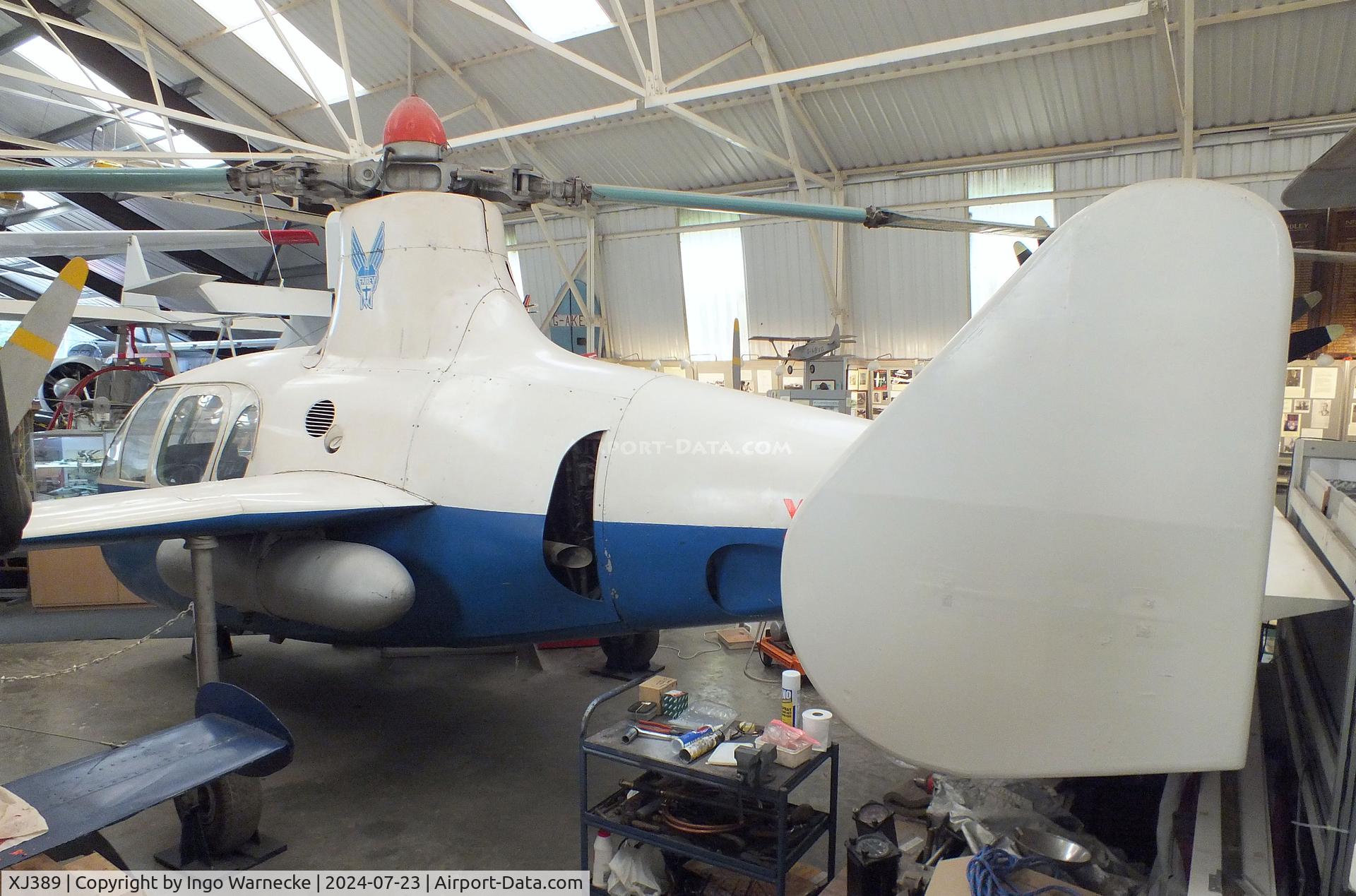 XJ389, 1953 Fairey Jet Gyrodyne C/N F9420, Fairey Jet Gyrodyne at the Museum of Berkshire Aviation, Woodley