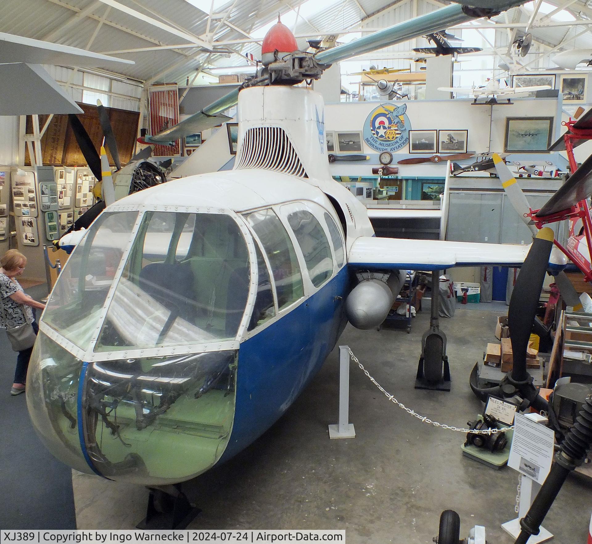 XJ389, 1953 Fairey Jet Gyrodyne C/N F9420, Fairey Jet Gyrodyne at the Museum of Berkshire Aviation, Woodley