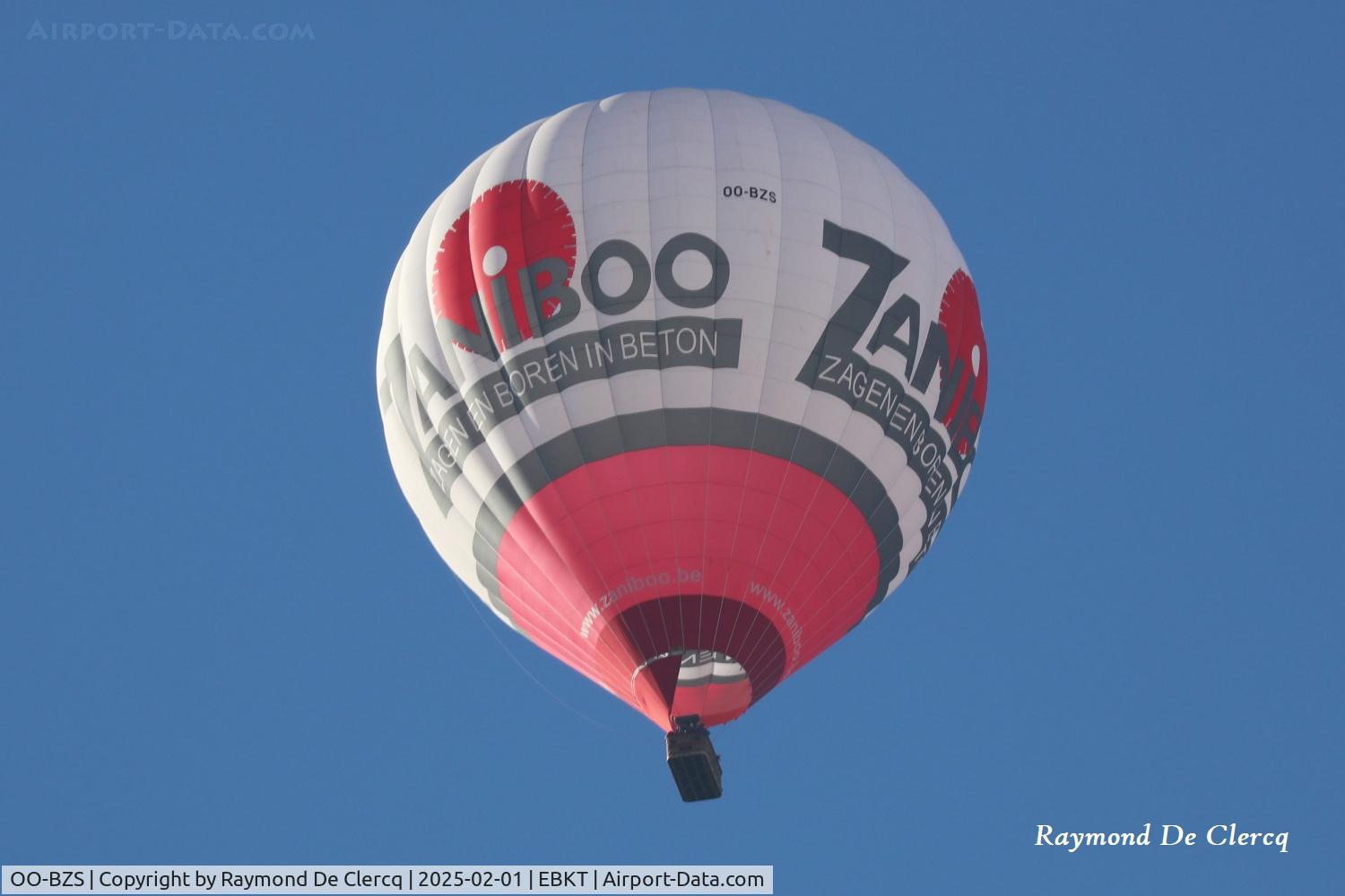 OO-BZS, 2019 UltraMagic N-250 C/N 250/100, OO-BZS  Zaniboo above Kortrijk Airport.