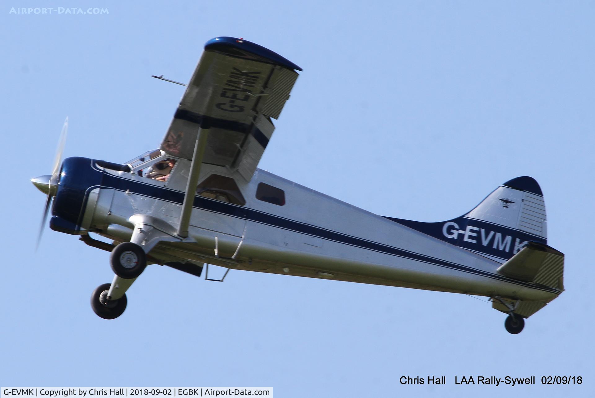 G-EVMK, 1953 De Havilland Canada U-6A Beaver C/N 672, 2018 LAA Rally, Sywell