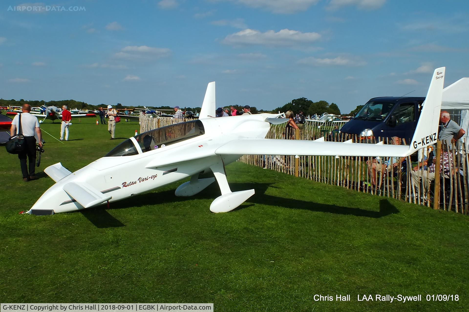 G-KENZ, 1987 Rutan VariEze C/N PFA 074-10960, 2018 LAA Rally, Sywell