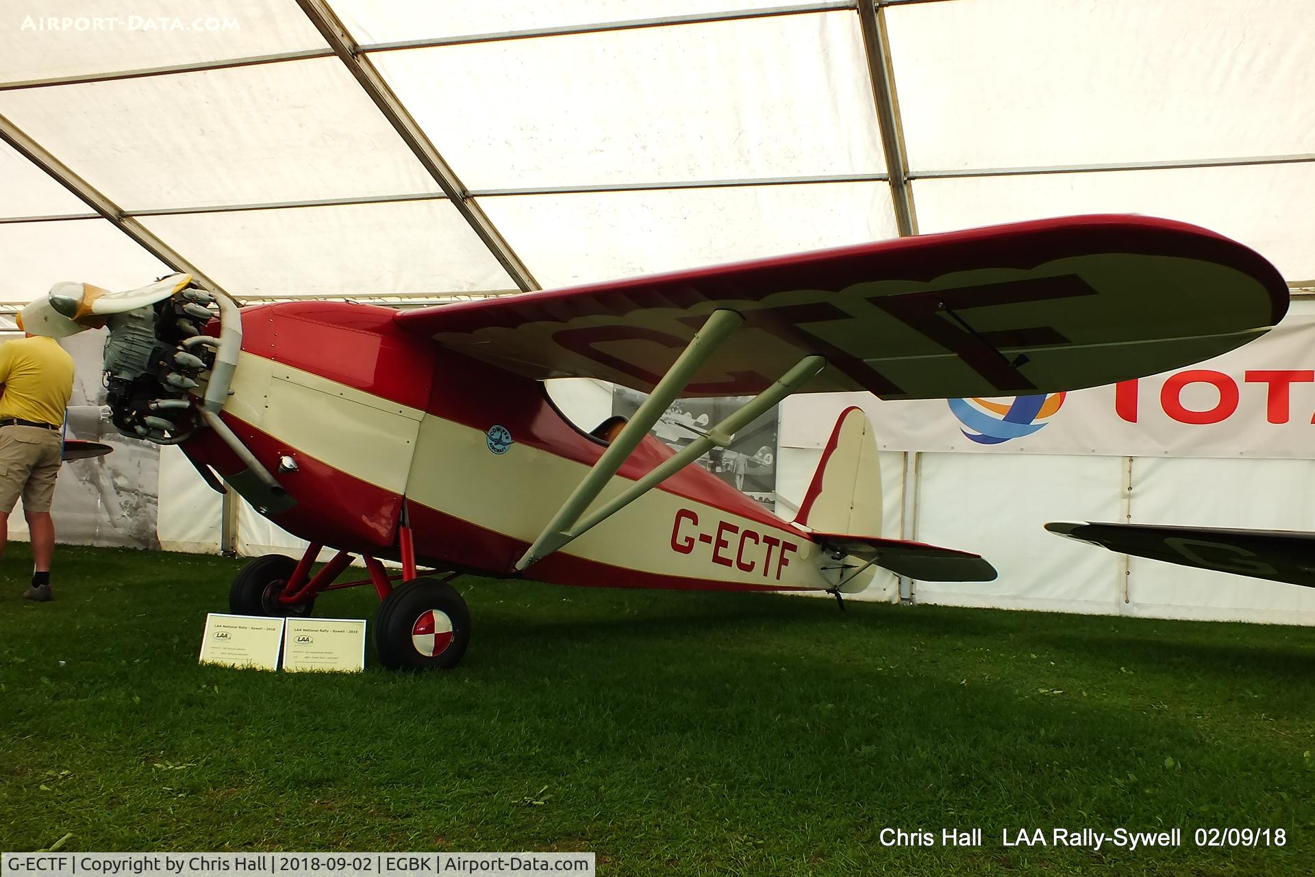 G-ECTF, 2007 Comper CLA7 Swift Replica C/N PFA 103-13078, 2018 LAA Rally, Sywell