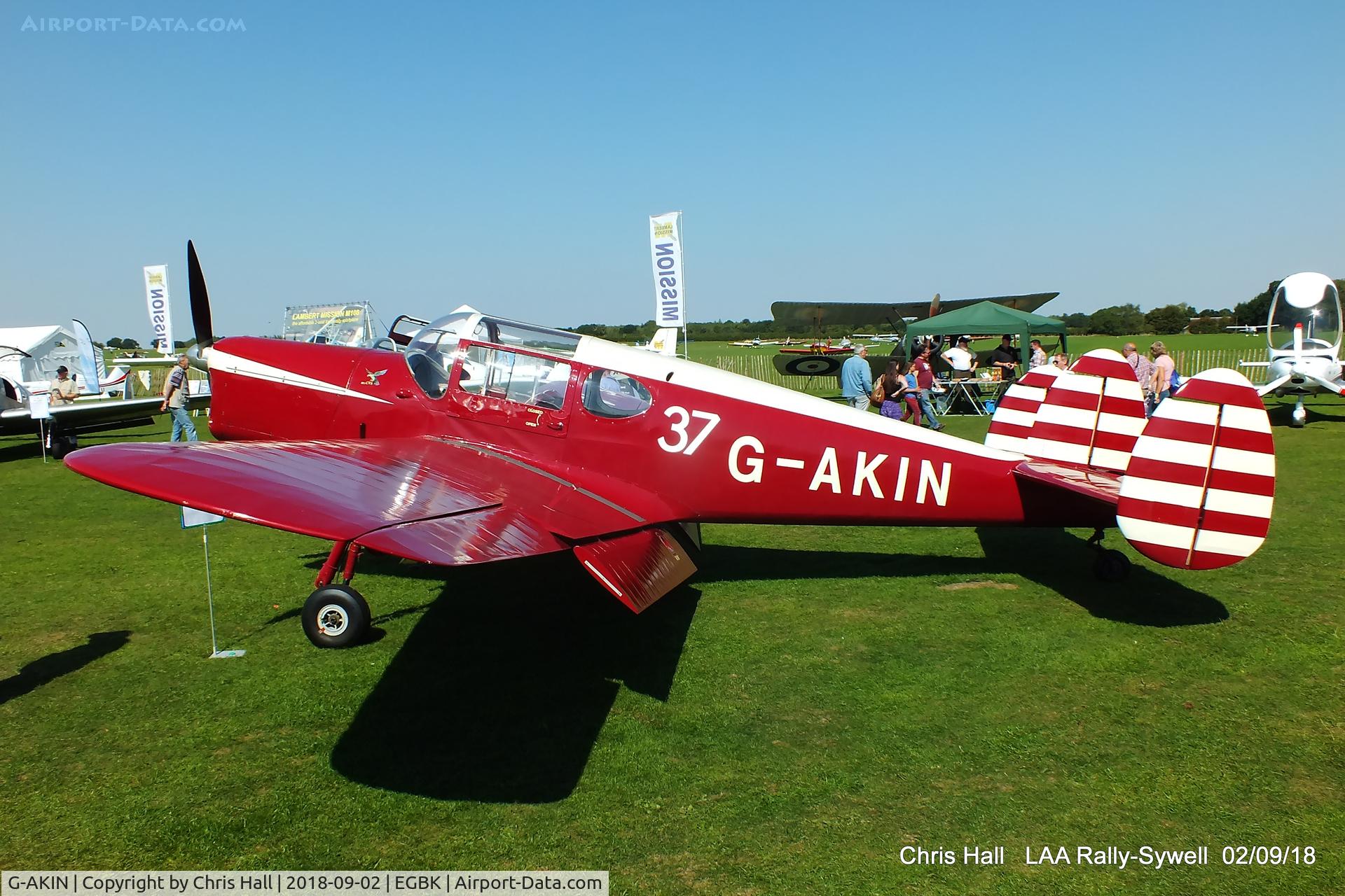 G-AKIN, 1947 Miles M38 Messenger 2A C/N 6728, 2018 LAA Rally, Sywell