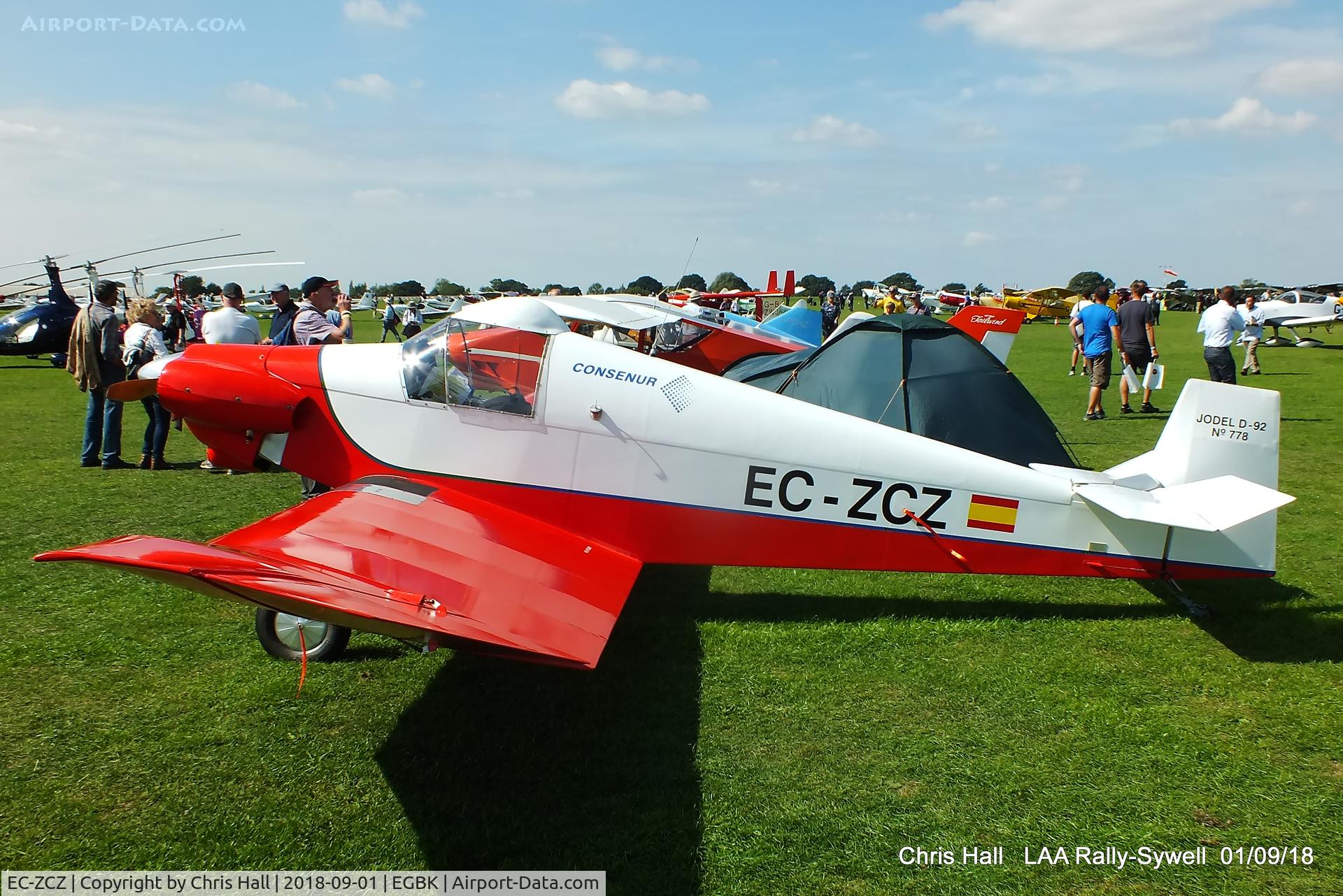 EC-ZCZ, Jodel D-92 Bebe Bebe C/N 778, 2018 LAA Rally, Sywell