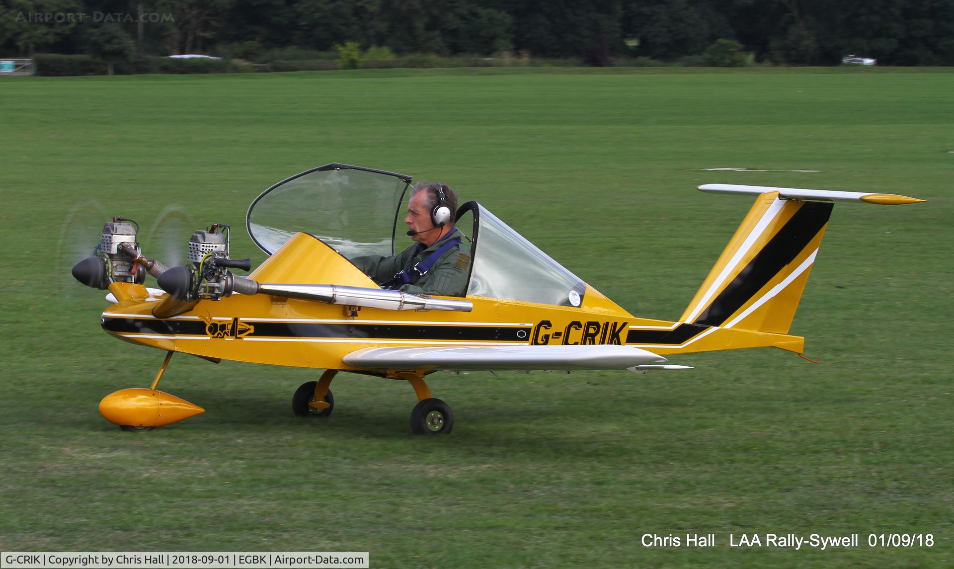 G-CRIK, 2004 Colomban MC-15 Cri-Cri (Cricket) C/N PFA 133-13289, 2018 LAA Rally, Sywell