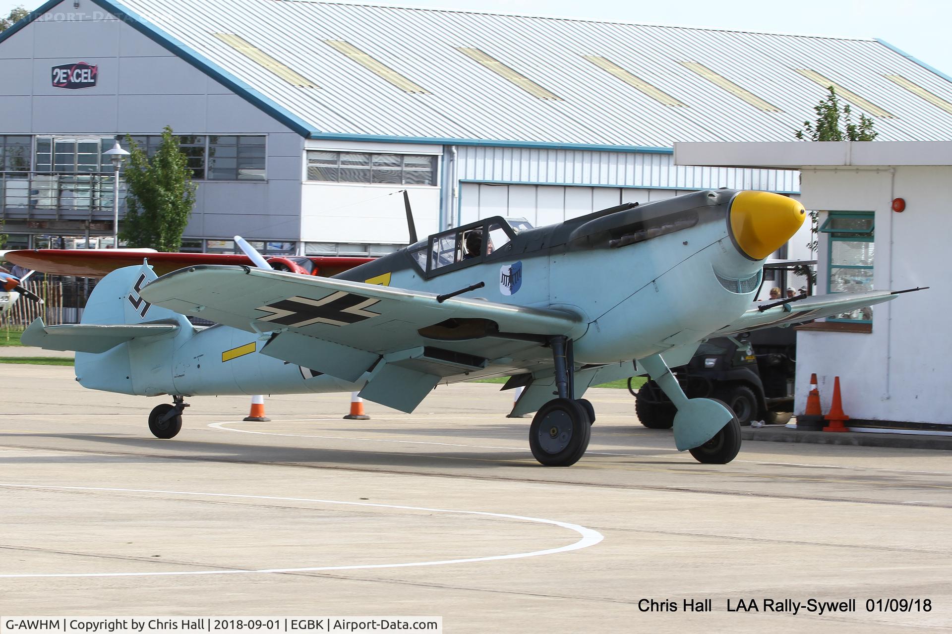G-AWHM, 1958 Hispano HA-1112-M1L Buchon C/N 187, 2018 LAA Rally, Sywell