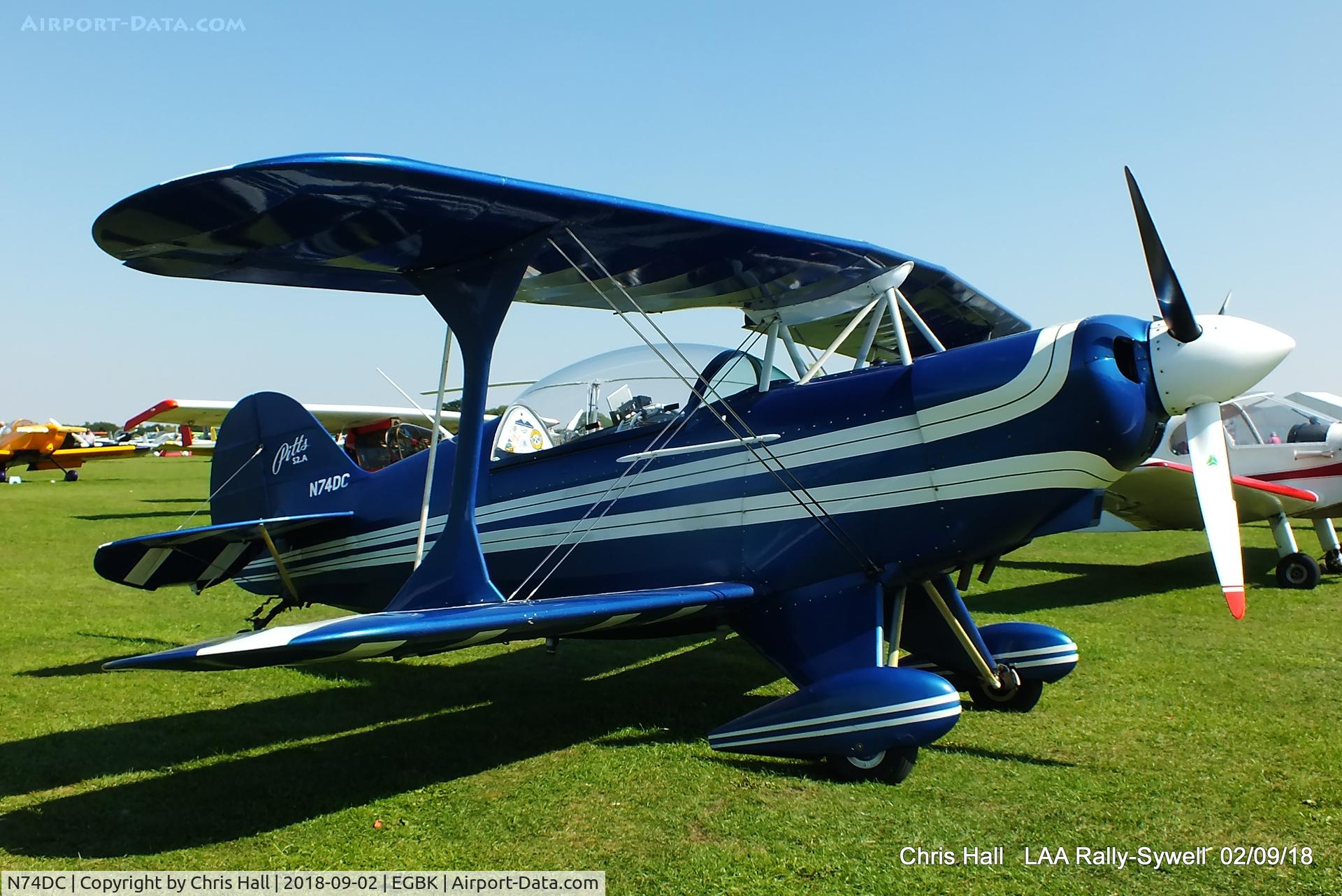 N74DC, 1980 Aerotek Pitts S-2A Special C/N 2228, 2018 LAA Rally, Sywell