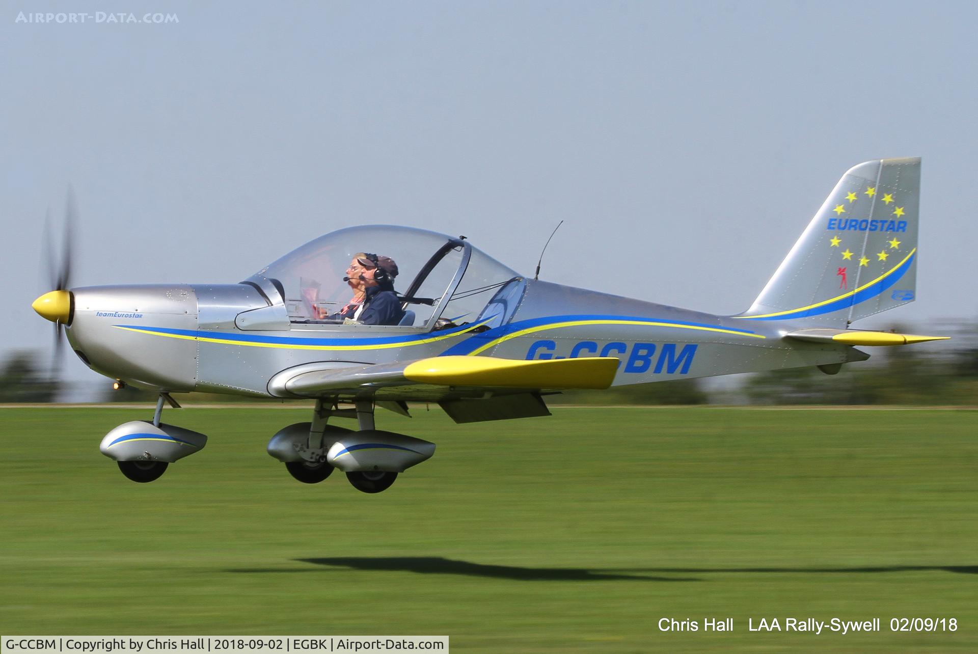 G-CCBM, 2003 Aerotechnik EV-97 Eurostar C/N PFA 315-14023, 2018 LAA Rally, Sywell