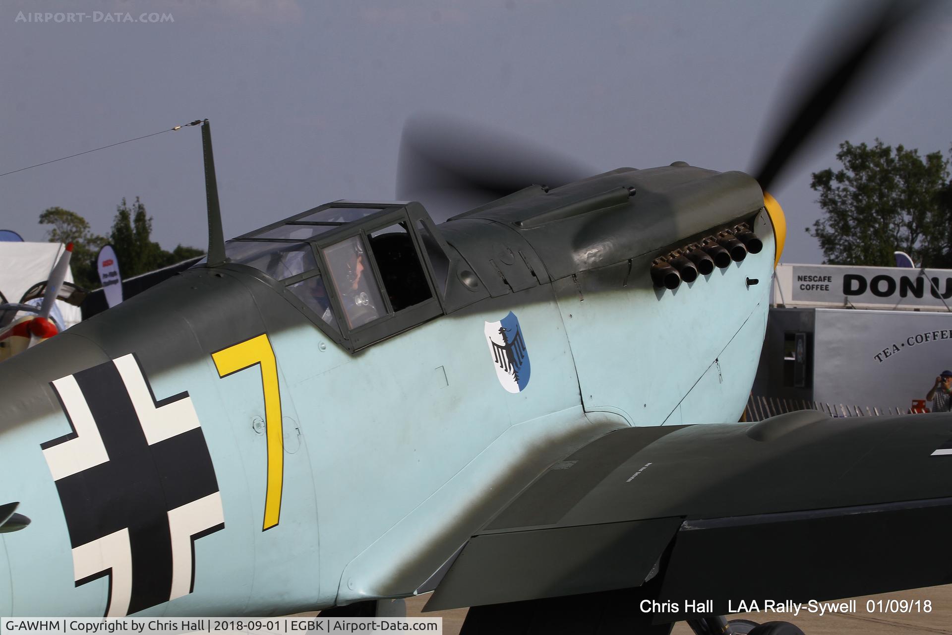 G-AWHM, 1958 Hispano HA-1112-M1L Buchon C/N 187, 2018 LAA Rally, Sywell