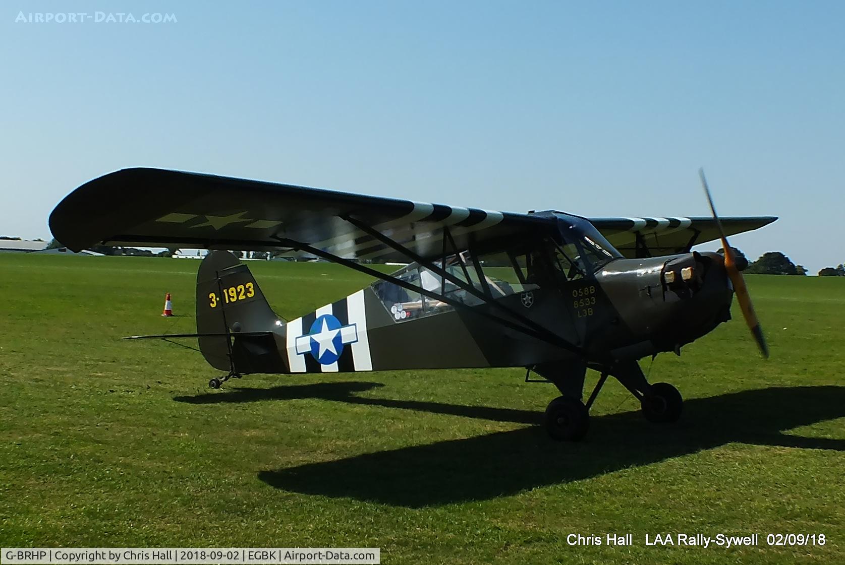 G-BRHP, 1942 Aeronca O-58B Defender C/N 058B-8533, 2018 LAA Rally, Sywell