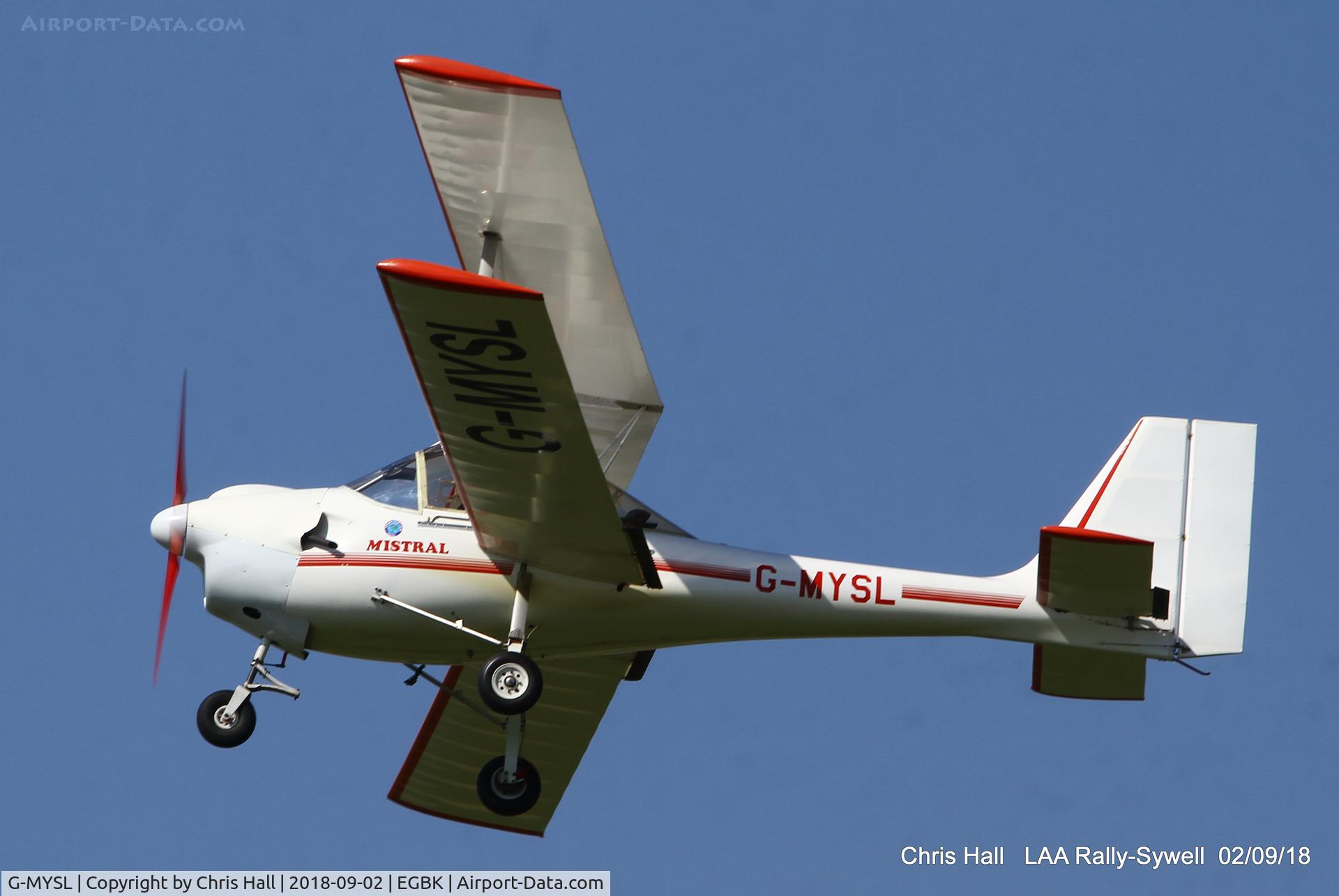 G-MYSL, 1988 Aviasud Mistral C/N BMAA/HB/007, 2018 LAA Rally, Sywell