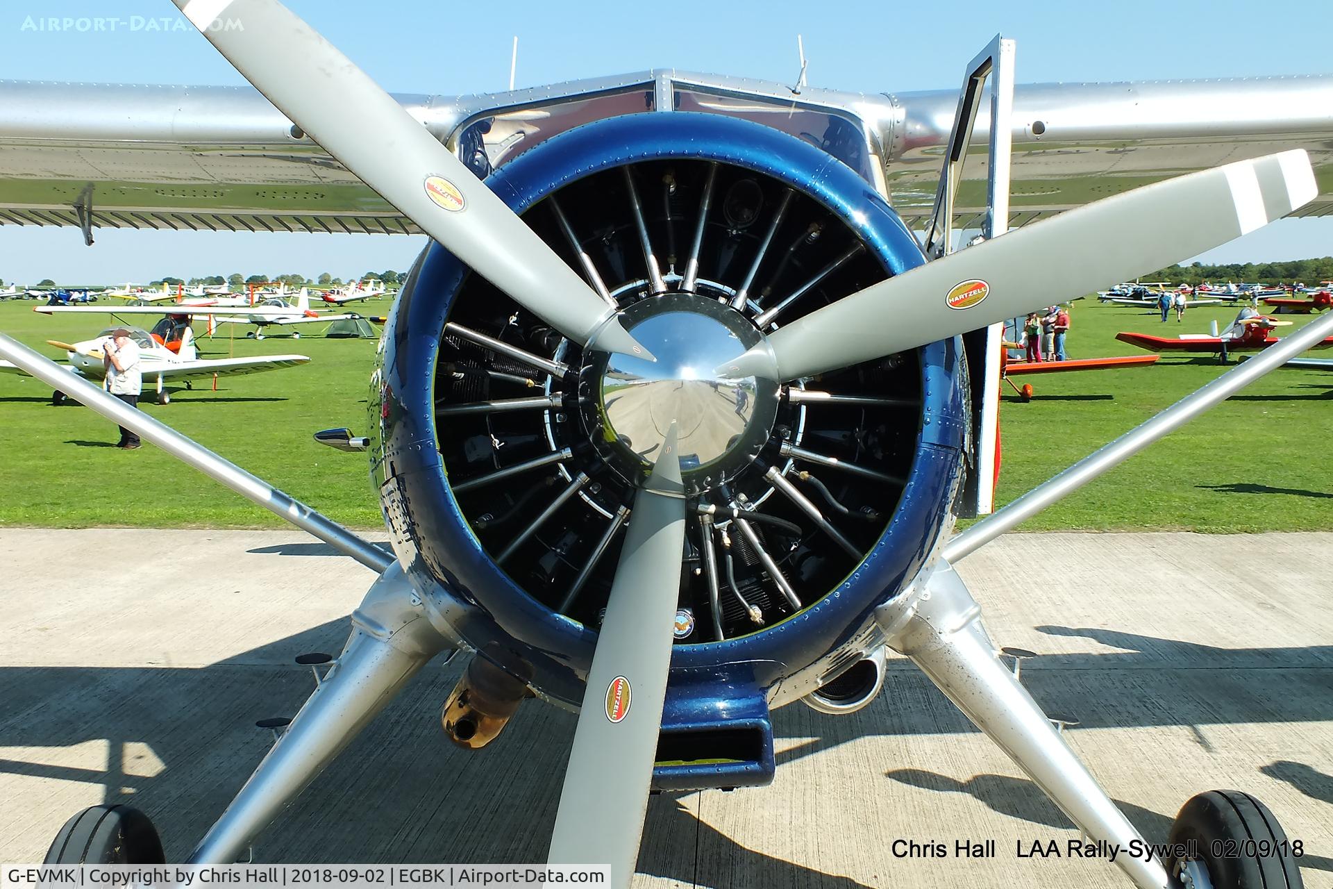 G-EVMK, 1953 De Havilland Canada U-6A Beaver C/N 672, 2018 LAA Rally, Sywell