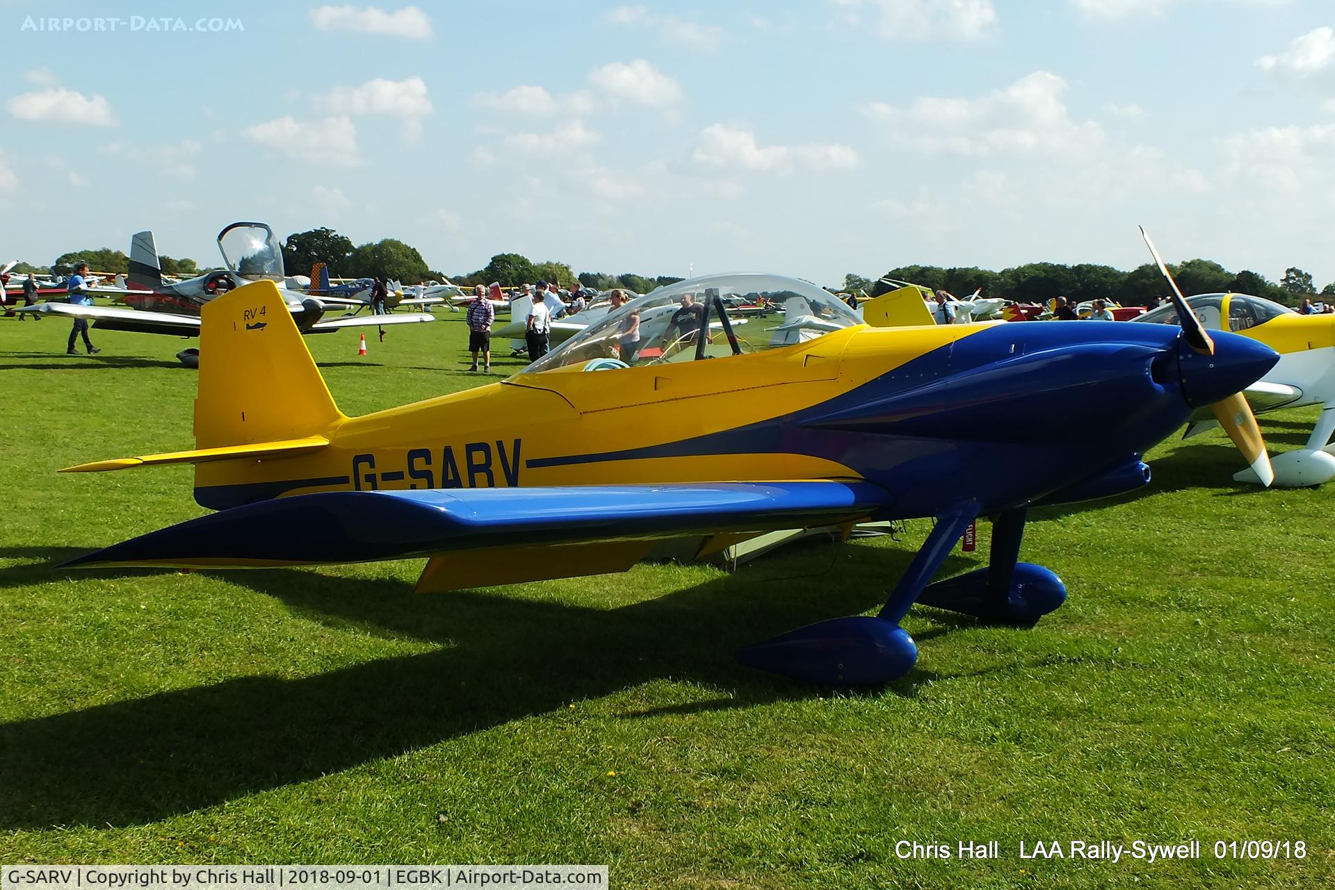 G-SARV, 2002 Vans RV-4 C/N PFA 181-12606, 2018 LAA Rally, Sywell