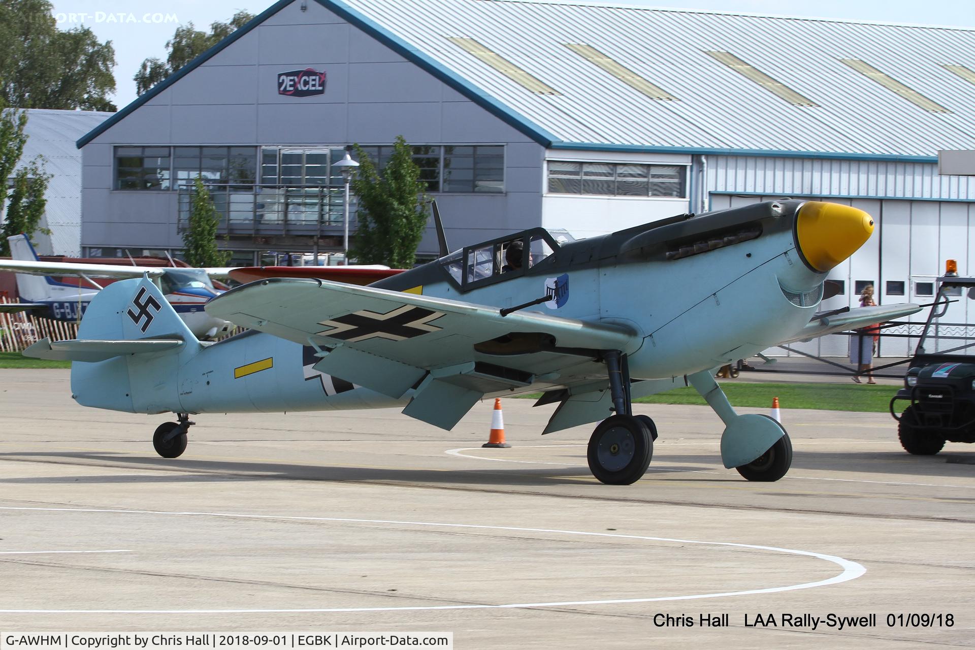 G-AWHM, 1958 Hispano HA-1112-M1L Buchon C/N 187, 2018 LAA Rally, Sywell