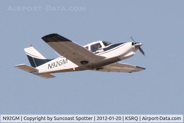 N92GM, 1978 Piper PA-28R-201T Cherokee Arrow III C/N 28R-7803263, N92GM departs Runway 14 at Sarasota-Bradenton International Airport