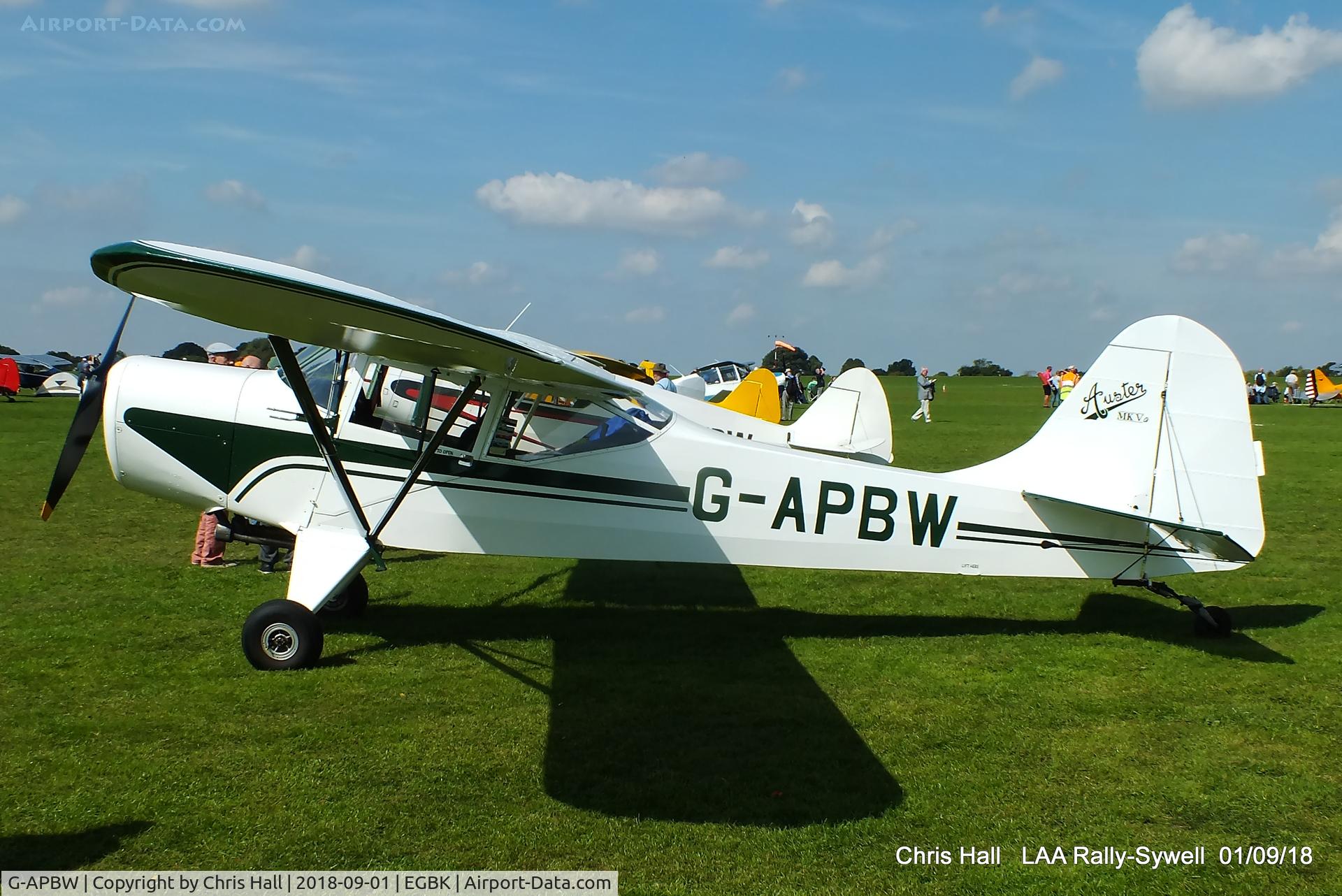 G-APBW, 1957 Auster 5A C/N 3405, 2018 LAA Rally, Sywell