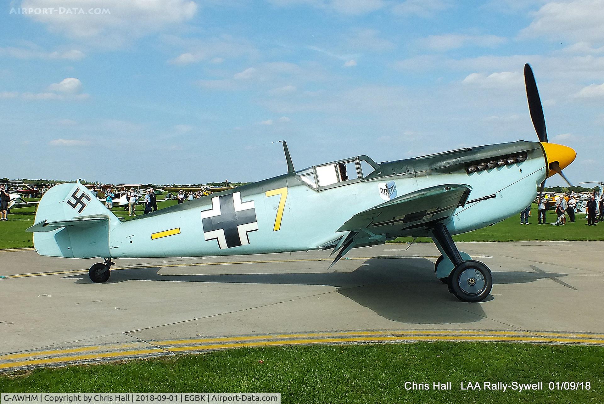 G-AWHM, 1958 Hispano HA-1112-M1L Buchon C/N 187, 2018 LAA Rally, Sywell