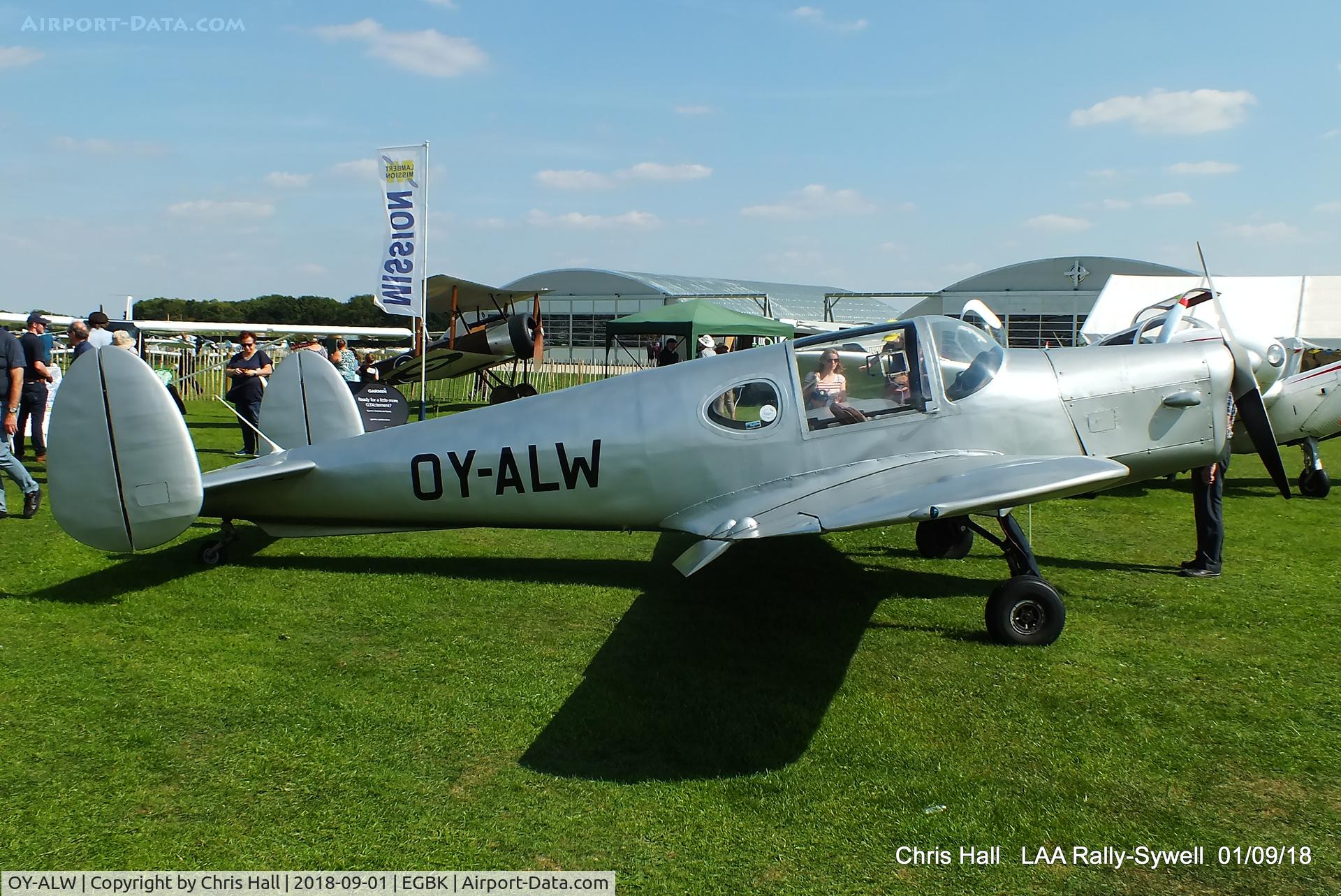 OY-ALW, 1946 Miles M.28 Mercury 6 C/N 6268, 2018 LAA Rally, Sywell
