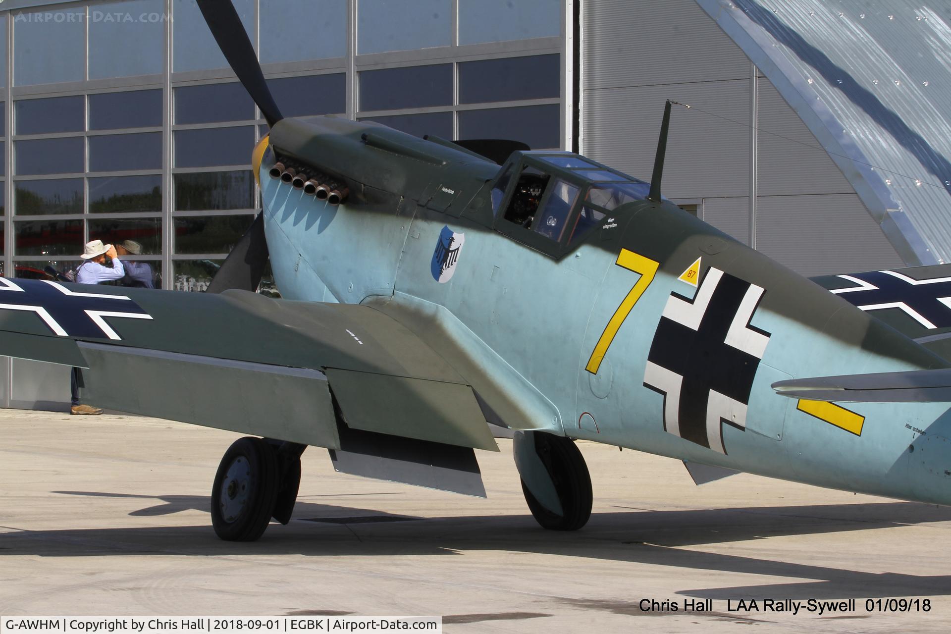 G-AWHM, 1958 Hispano HA-1112-M1L Buchon C/N 187, 2018 LAA Rally, Sywell