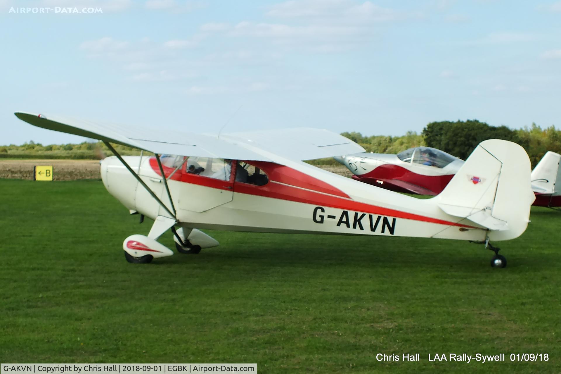G-AKVN, 1946 Aeronca 11AC Chief Chief C/N 11AC-469, 2018 LAA Rally, Sywell