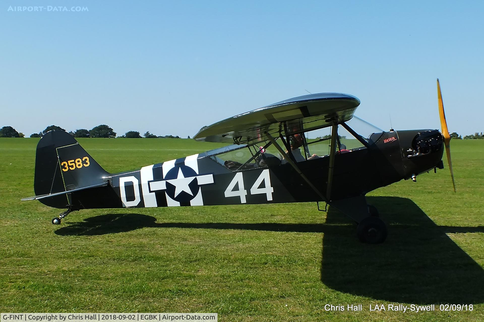 G-FINT, 1956 Piper L-4B Grasshopper C/N 9444, 2018 LAA Rally, Sywell