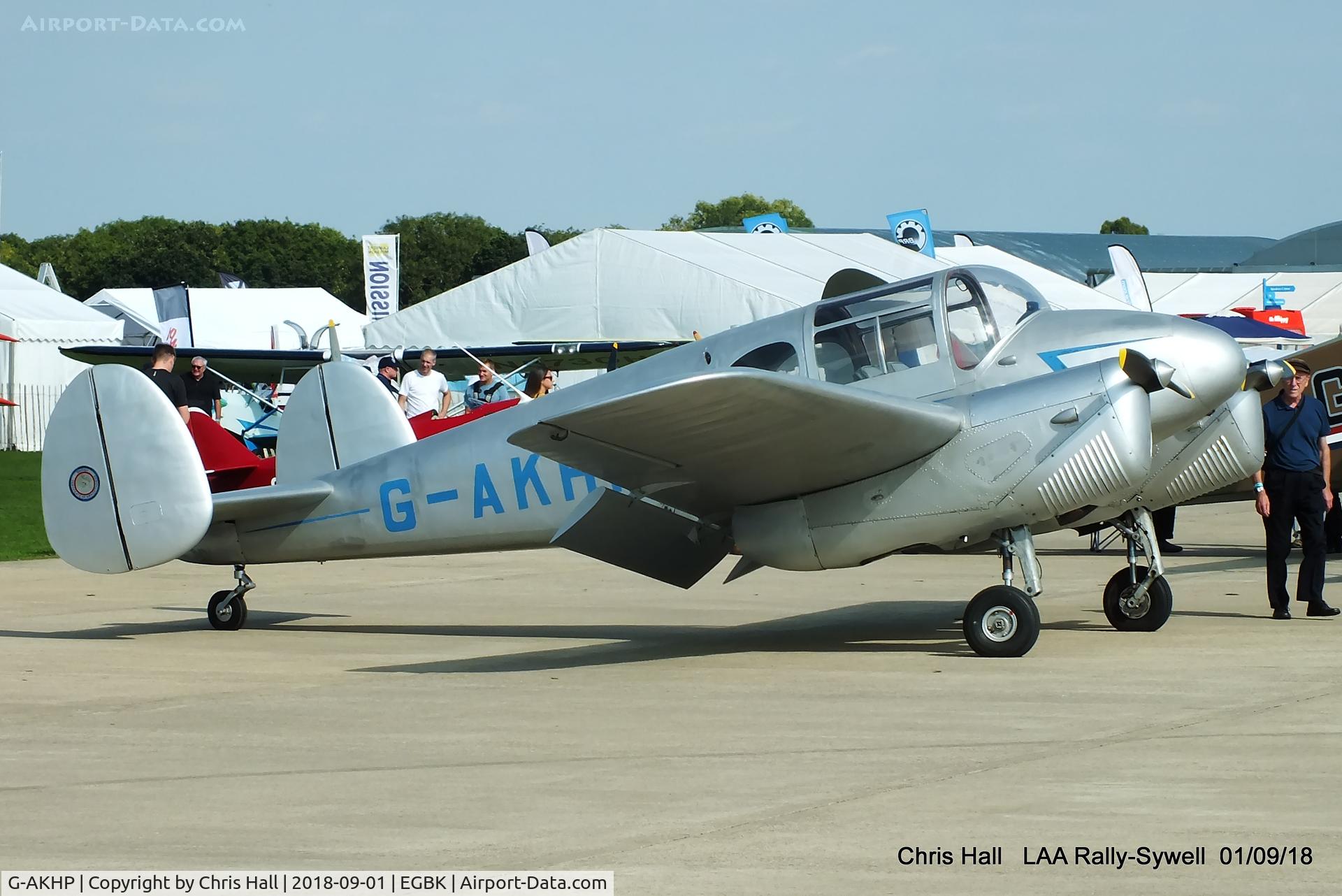 G-AKHP, 1947 Miles M65 Gemini 1A C/N 6519, 2018 LAA Rally, Sywell