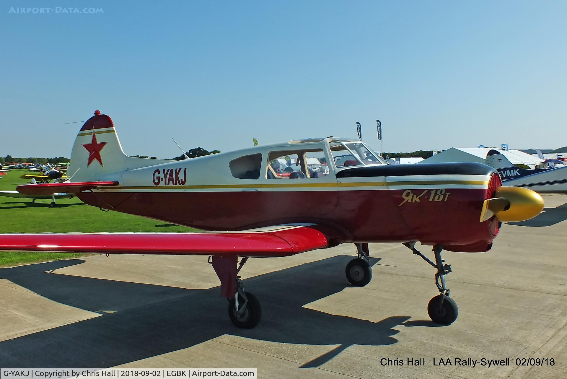 G-YAKJ, 1993 Yakovlev Yak-18T C/N 12055, 2018 LAA Rally, Sywell