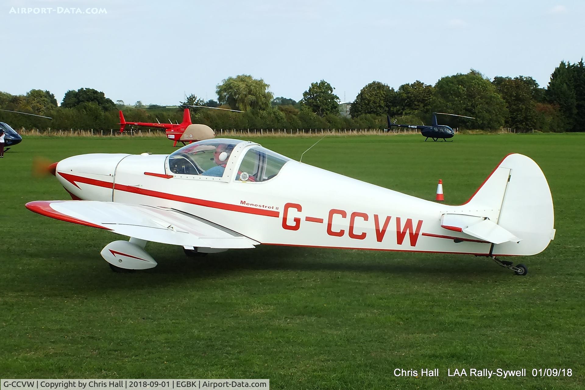 G-CCVW, 2004 Nicollier HN-700 Menestrel II C/N PFA 217-11950, 2018 LAA Rally, Sywell