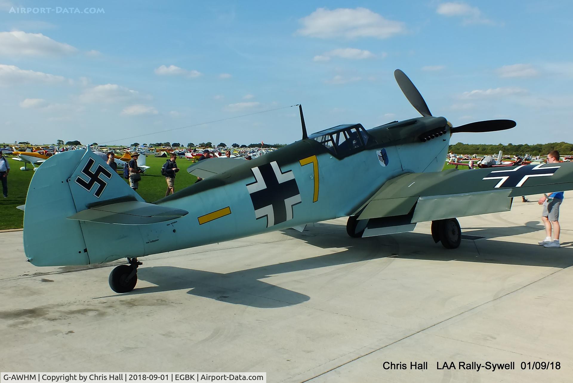 G-AWHM, 1958 Hispano HA-1112-M1L Buchon C/N 187, 2018 LAA Rally, Sywell