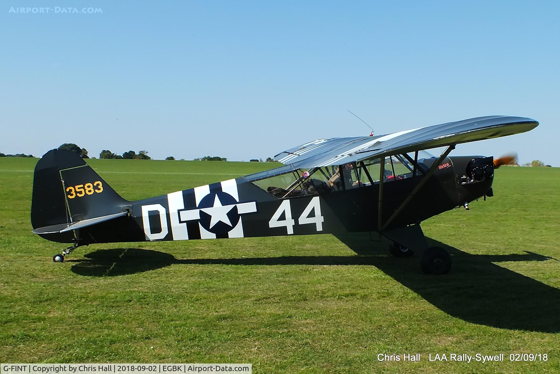 G-FINT, 1956 Piper L-4B Grasshopper C/N 9444, 2018 LAA Rally, Sywell