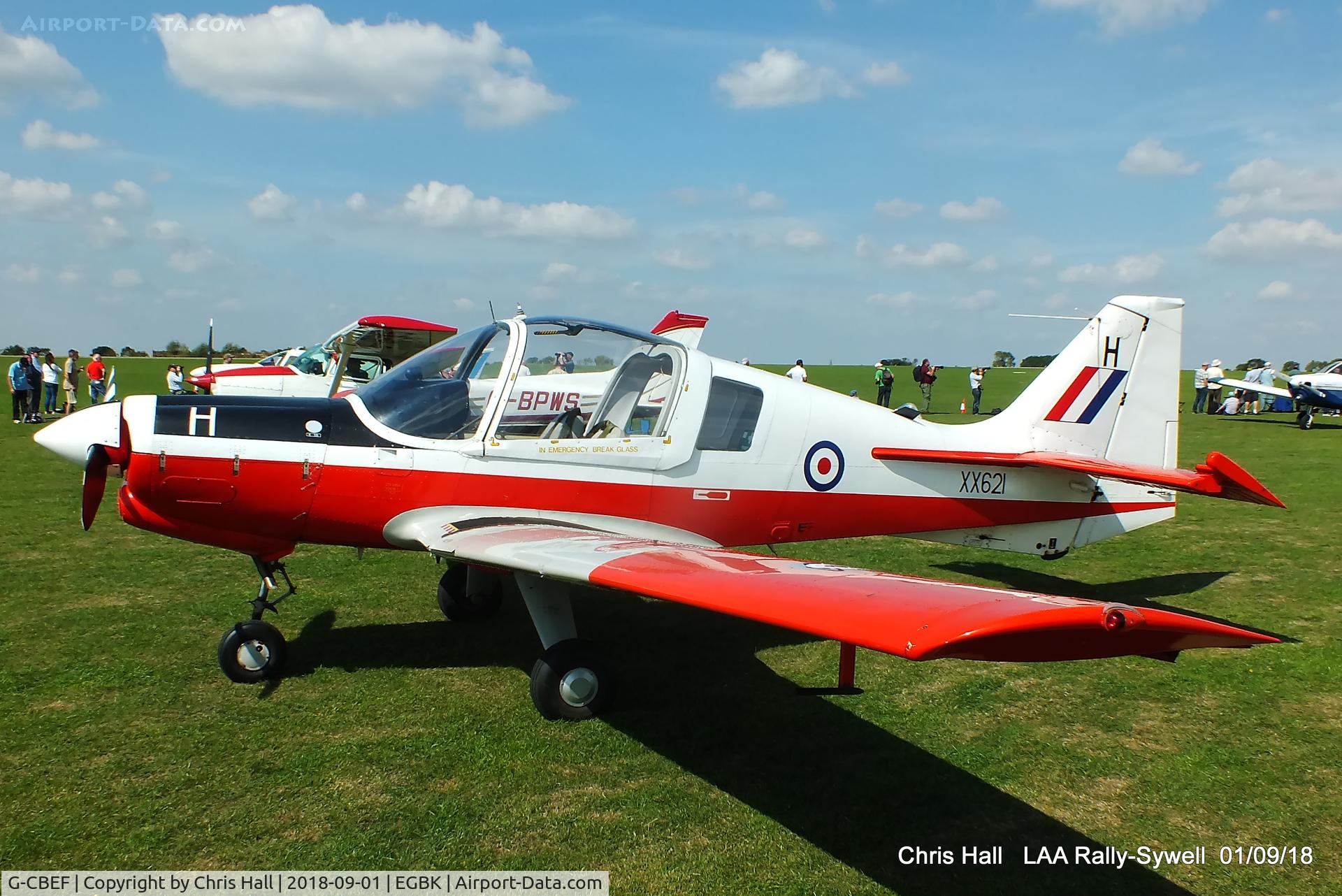 G-CBEF, 1974 Scottish Aviation Bulldog T.1 C/N BH120/286, 2018 LAA Rally, Sywell