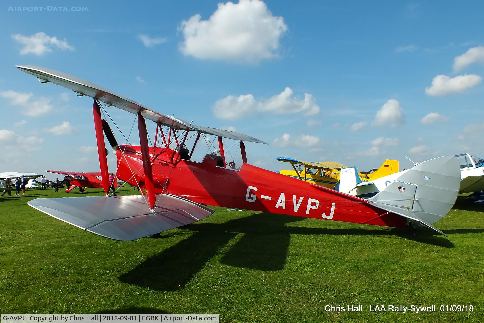 G-AVPJ, 1943 De Havilland DH-82A Tiger Moth II C/N 86326, 2018 LAA Rally, Sywell
