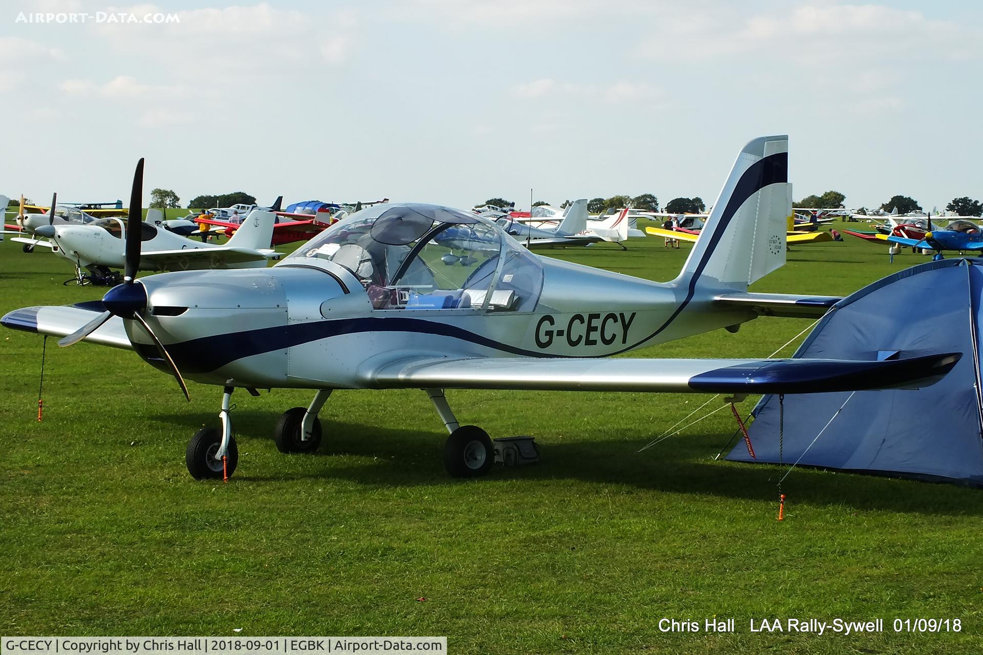 G-CECY, 2006 Aerotechnik EV-97 Eurostar C/N PFA 315-14551, 2018 LAA Rally, Sywell
