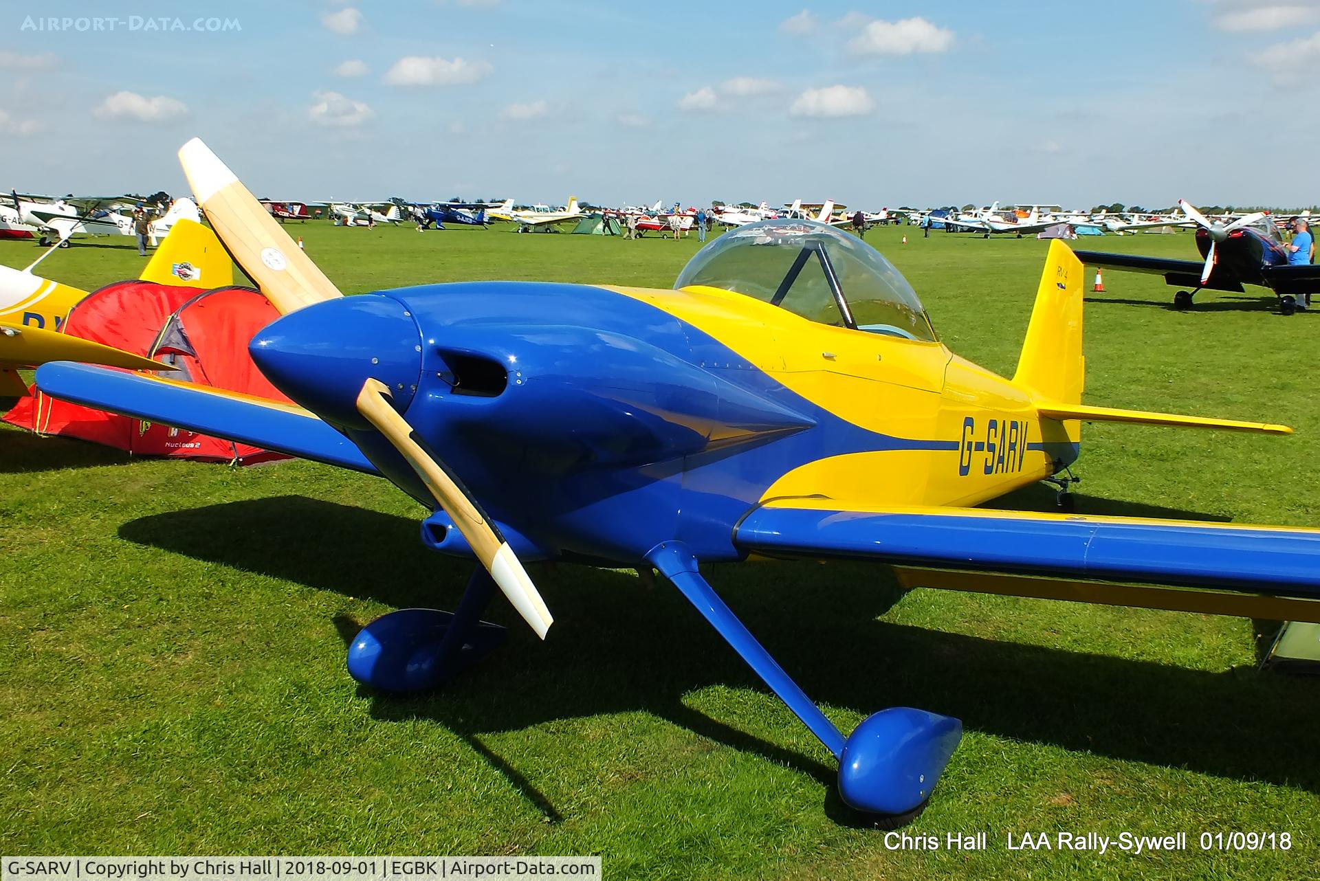 G-SARV, 2002 Vans RV-4 C/N PFA 181-12606, 2018 LAA Rally, Sywell