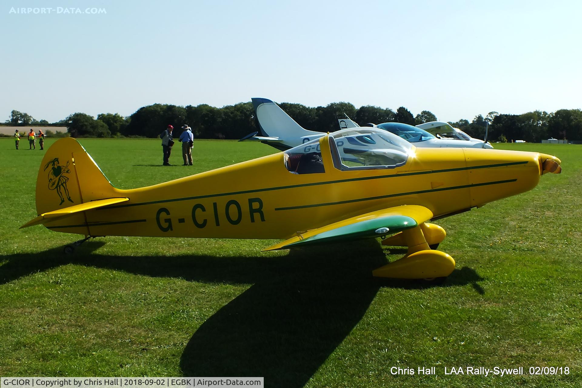 G-CIOR, 2015 Nicollier HN-700 Menestrel II C/N LAA 217-15169, 2018 LAA Rally, Sywell