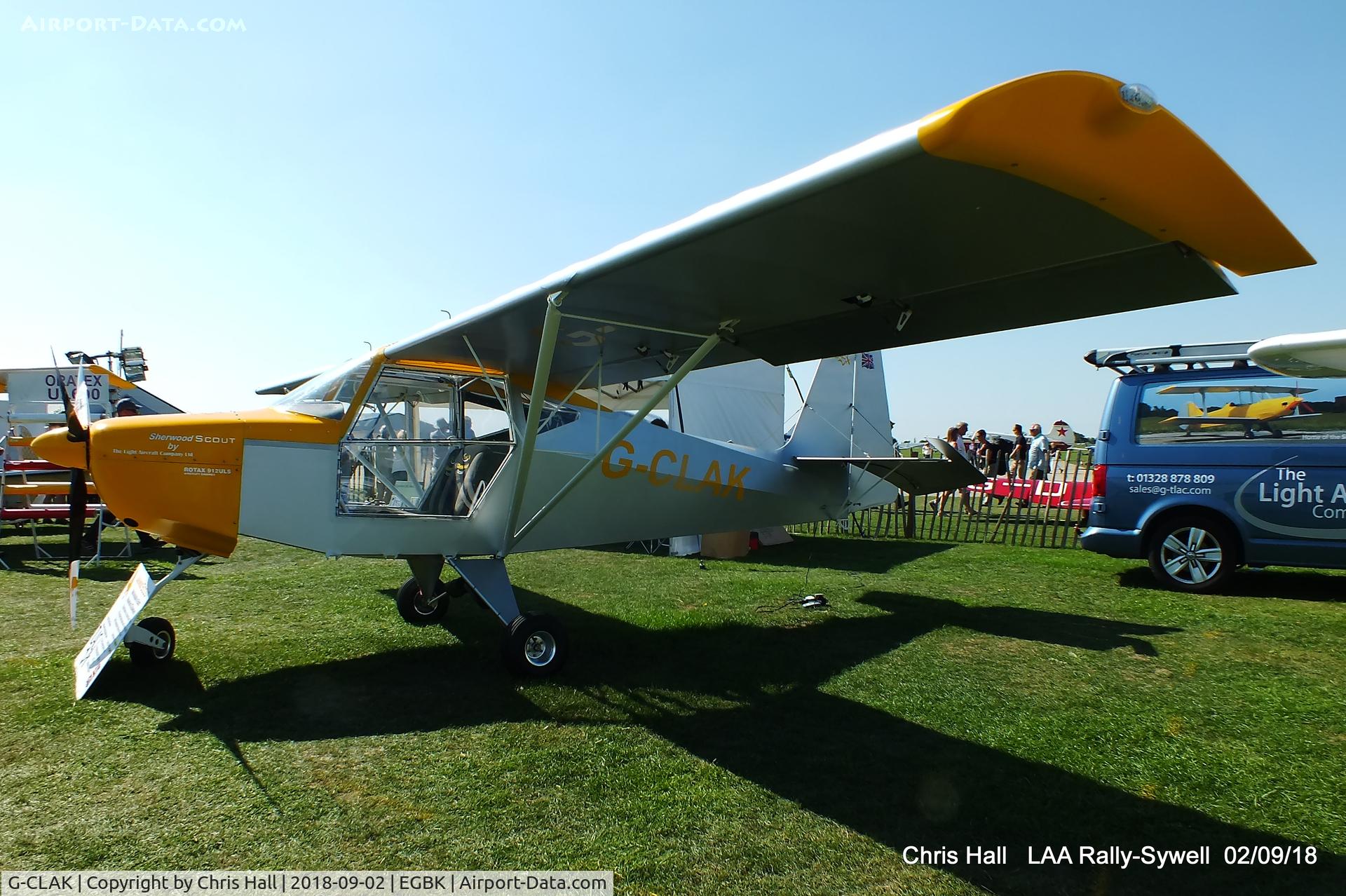 G-CLAK, TLAC Sherwood Scout C/N TLAC-2-001, 2018 LAA Rally, Sywell